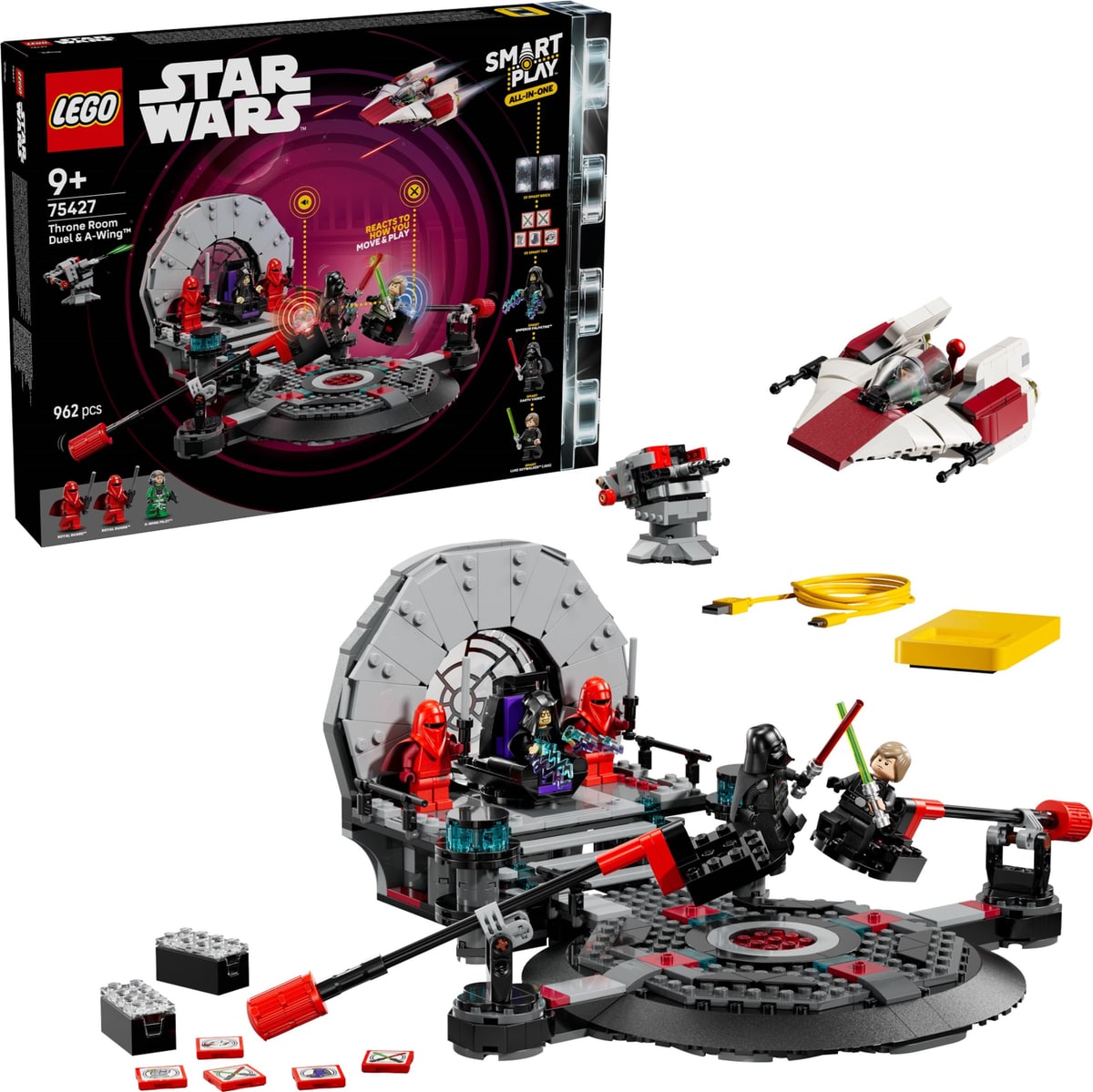 LEGO® 75427 SMART Play: Pojedynek w sali tronowej i A-Wing - zdjęcie 5