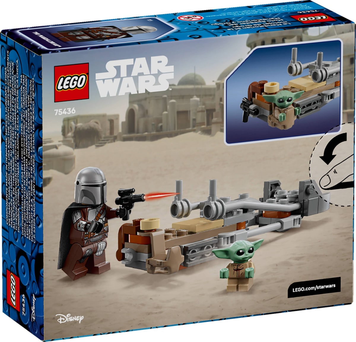 LEGO® 75436 Śmigacz Mandalorianina i Grogu - zdjęcie 4