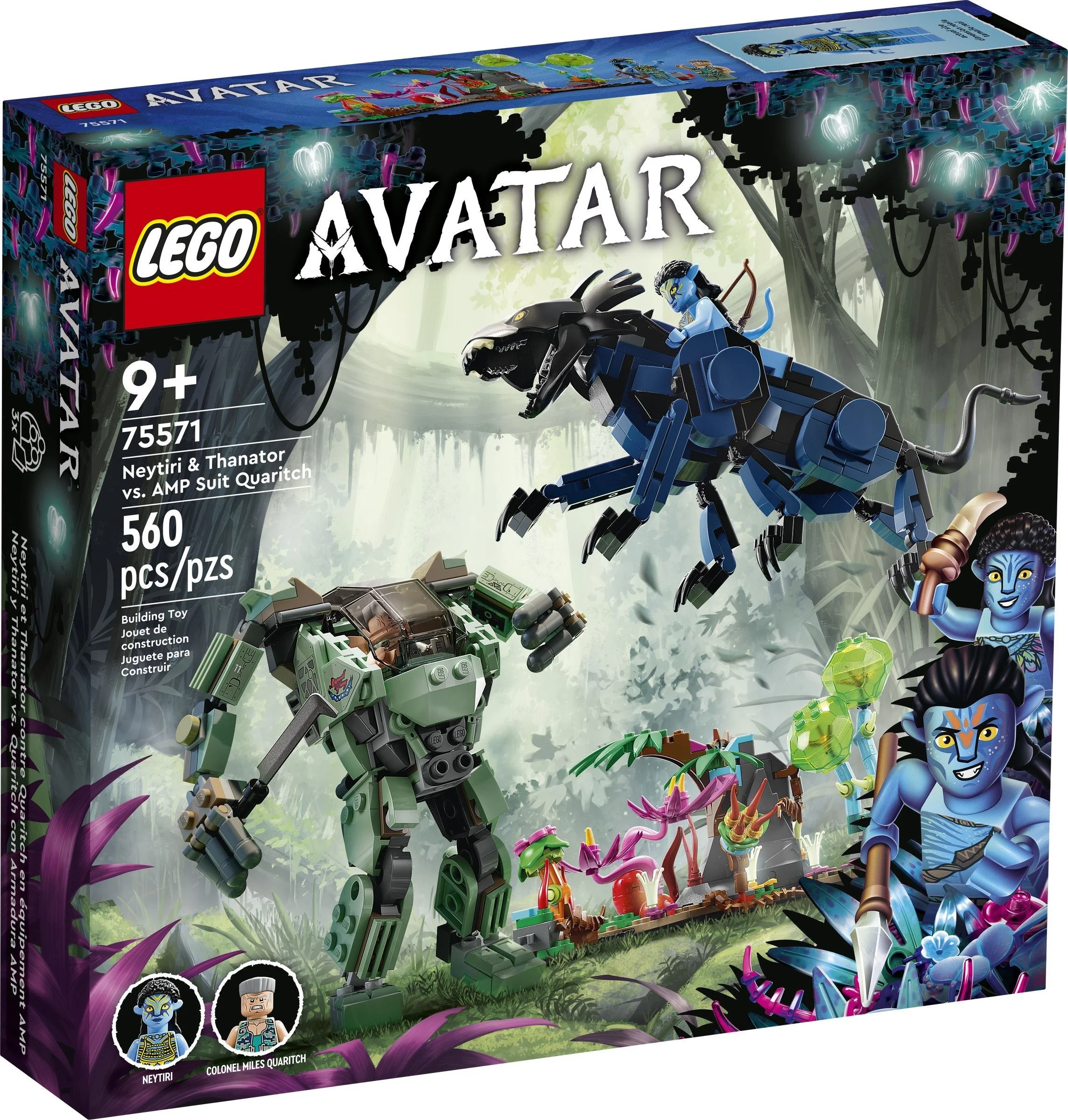 Neytiri i Thanator kontra Quaritch w kombinezonie PZM