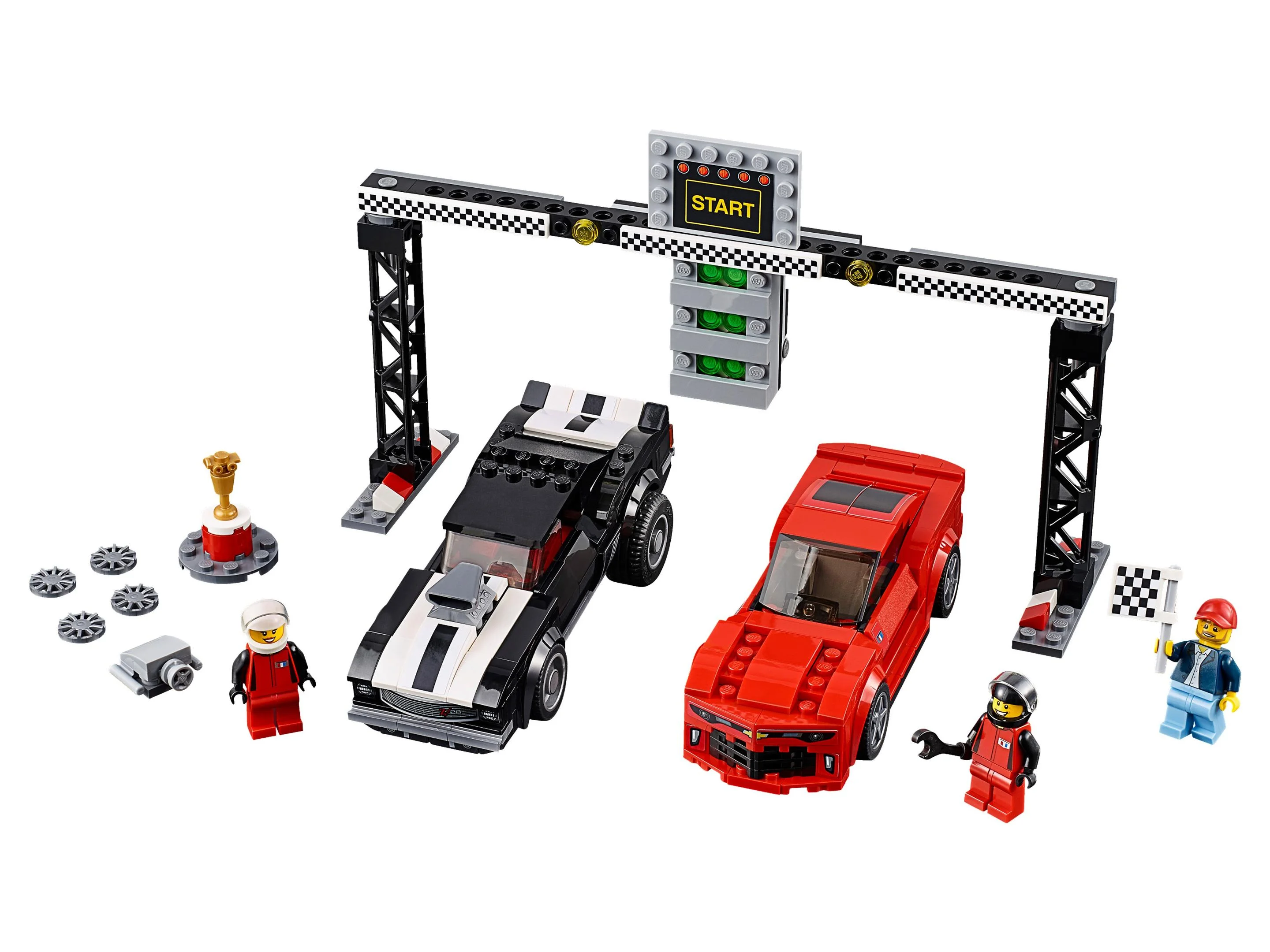 LEGO® 75874 Speed Champions Zestaw Wyścig dragsterów Chevroleta Camaro - zdjęcie 4