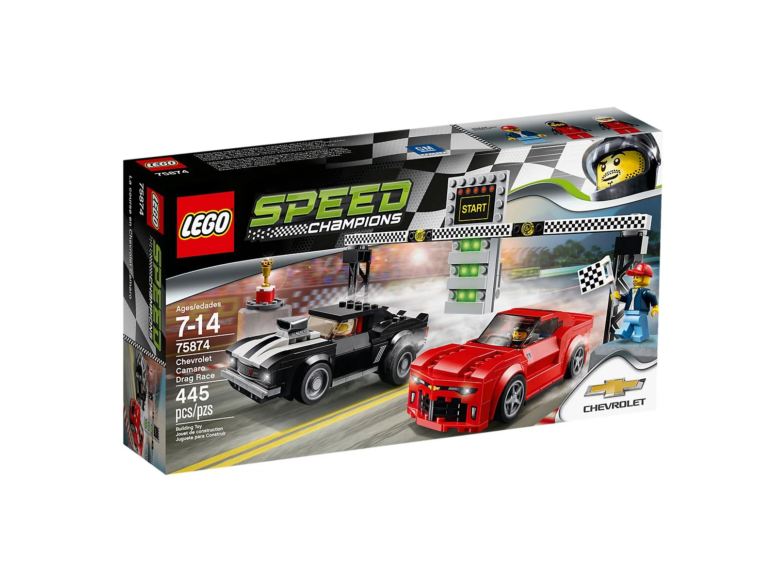 LEGO® 75874 Speed Champions Zestaw Wyścig dragsterów Chevroleta Camaro - zdjęcie 5