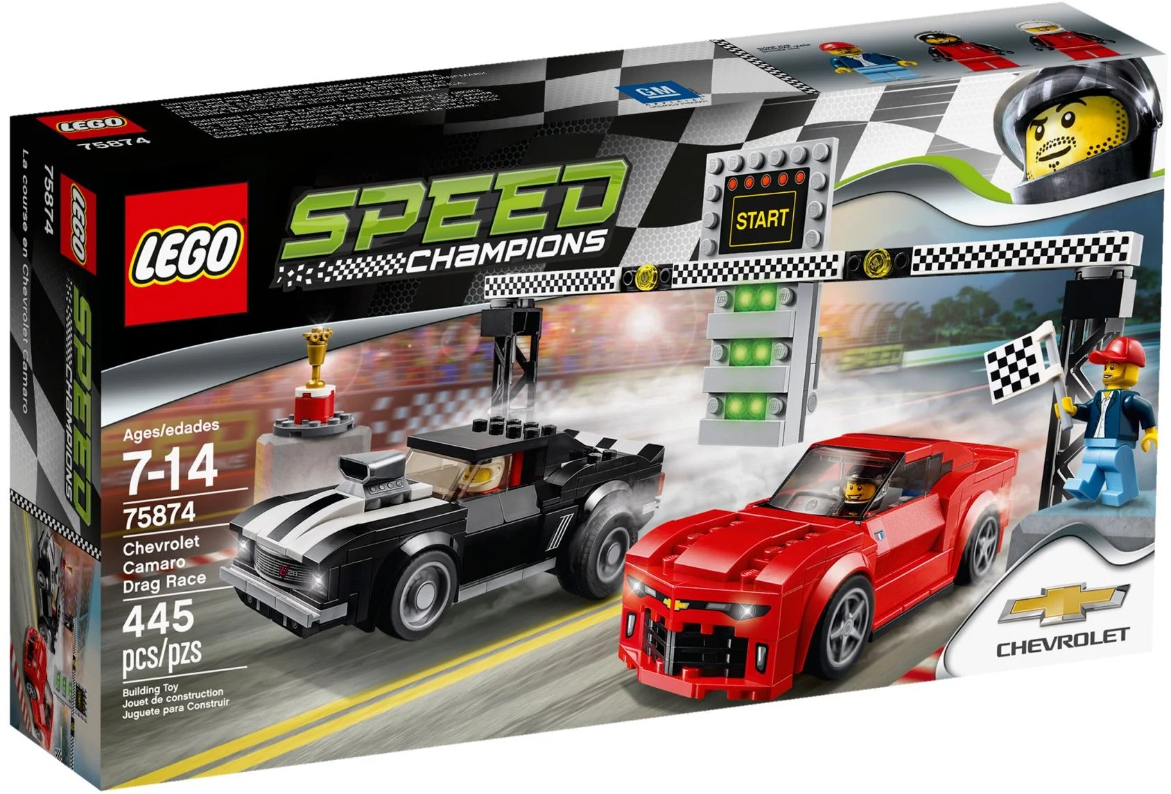 LEGO® 75874 Speed Champions Zestaw Wyścig dragsterów Chevroleta Camaro - zdjęcie 8