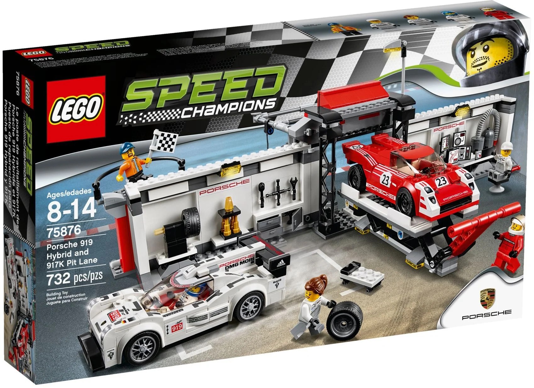 LEGO® 75876 Speed Champions Porsche 919 Hybrid i 917K Pit Stop - zdjęcie 11