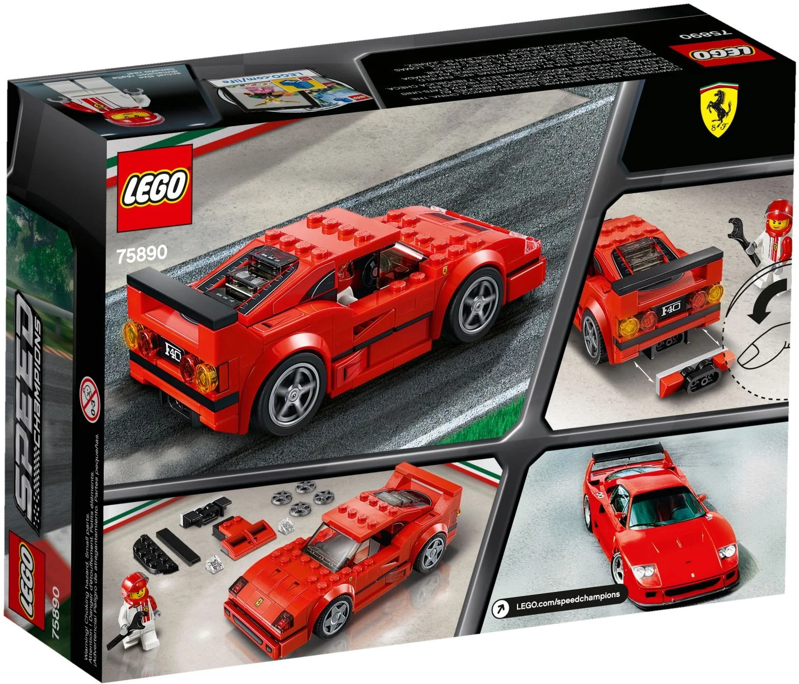 LEGO® 75890 Klocki Lego Ferrari F40 Competizione 198 elementów 7 lat - zdjęcie 7