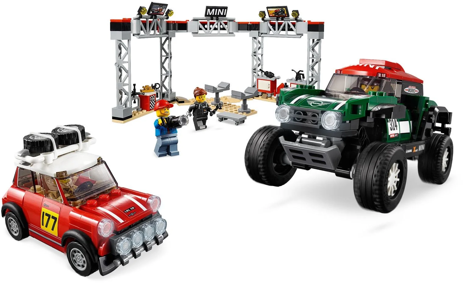 LEGO® 75894 1967 Mini Cooper S Rally oraz 2018 MINI John Cooper Works Buggy - zdjęcie 3