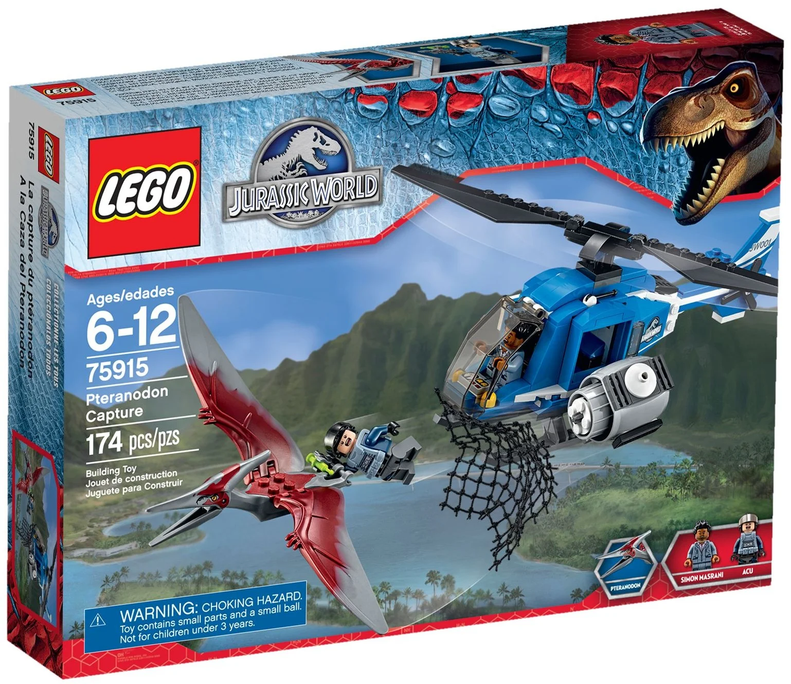 Jurassic World Pojmanie pteranodona Nowe