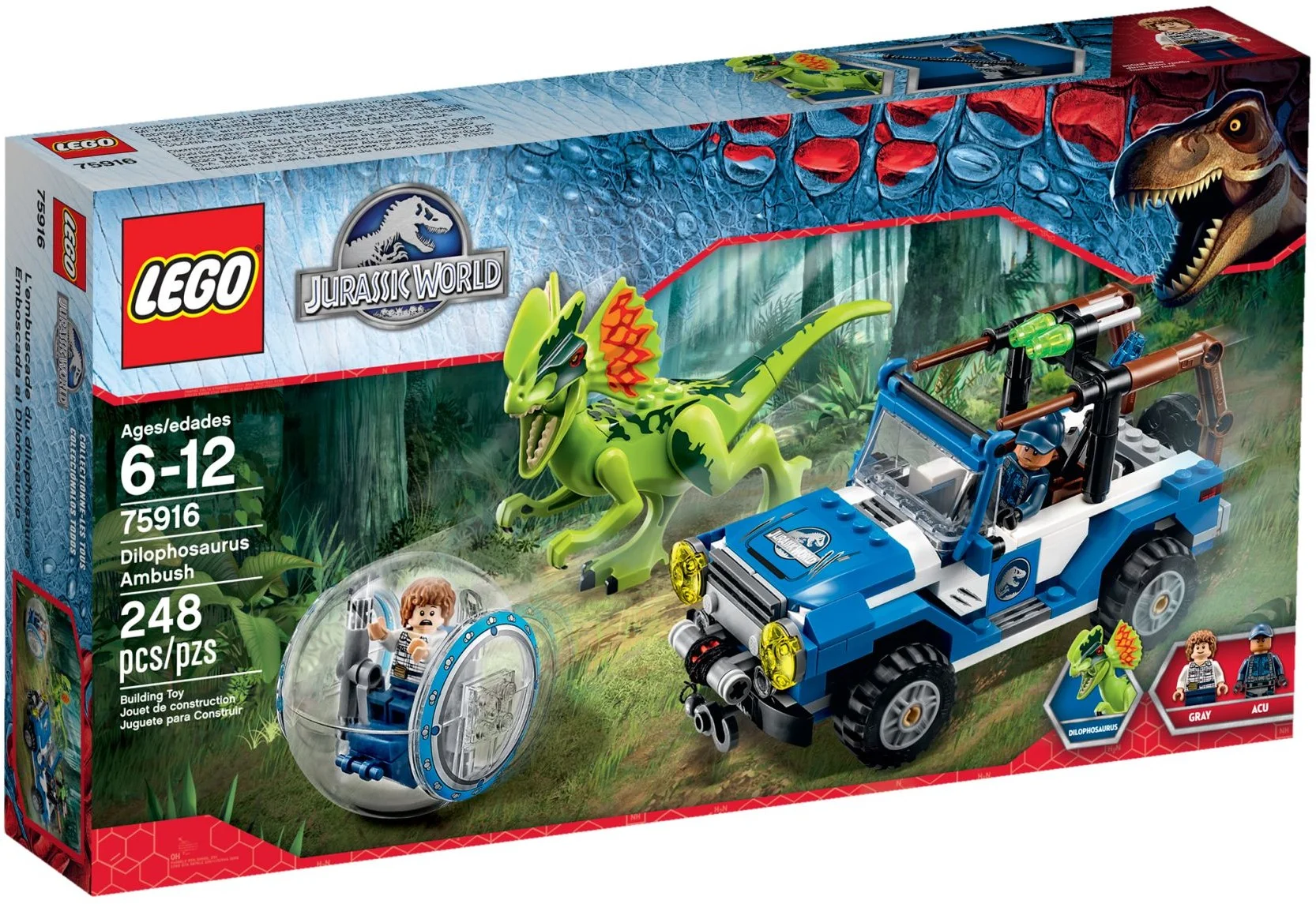 Jurassic World Zasadzka dilofozaura Nowe