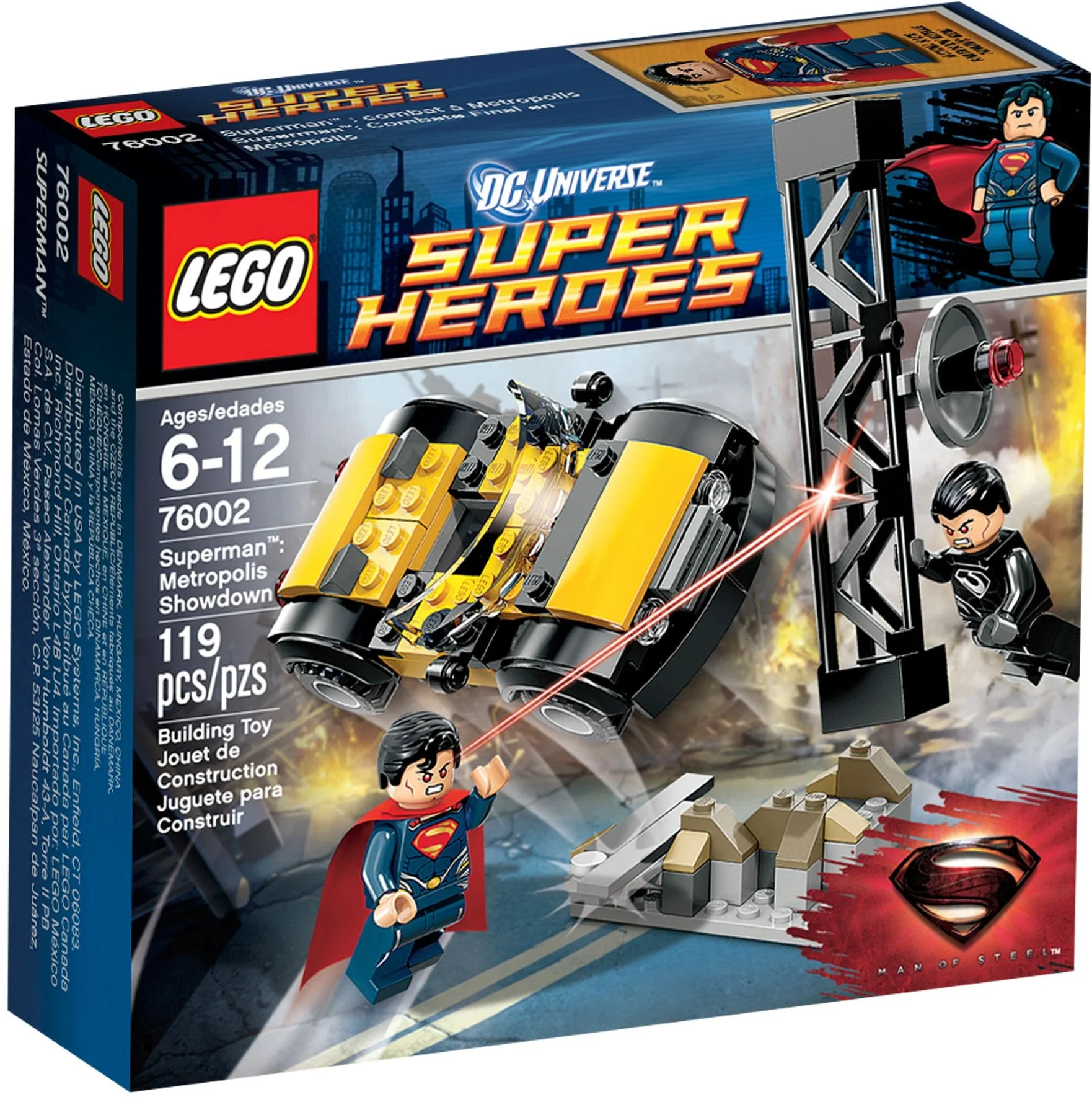 nowy Lego Heroes Superman Starcie w Metropolis Misb 2013