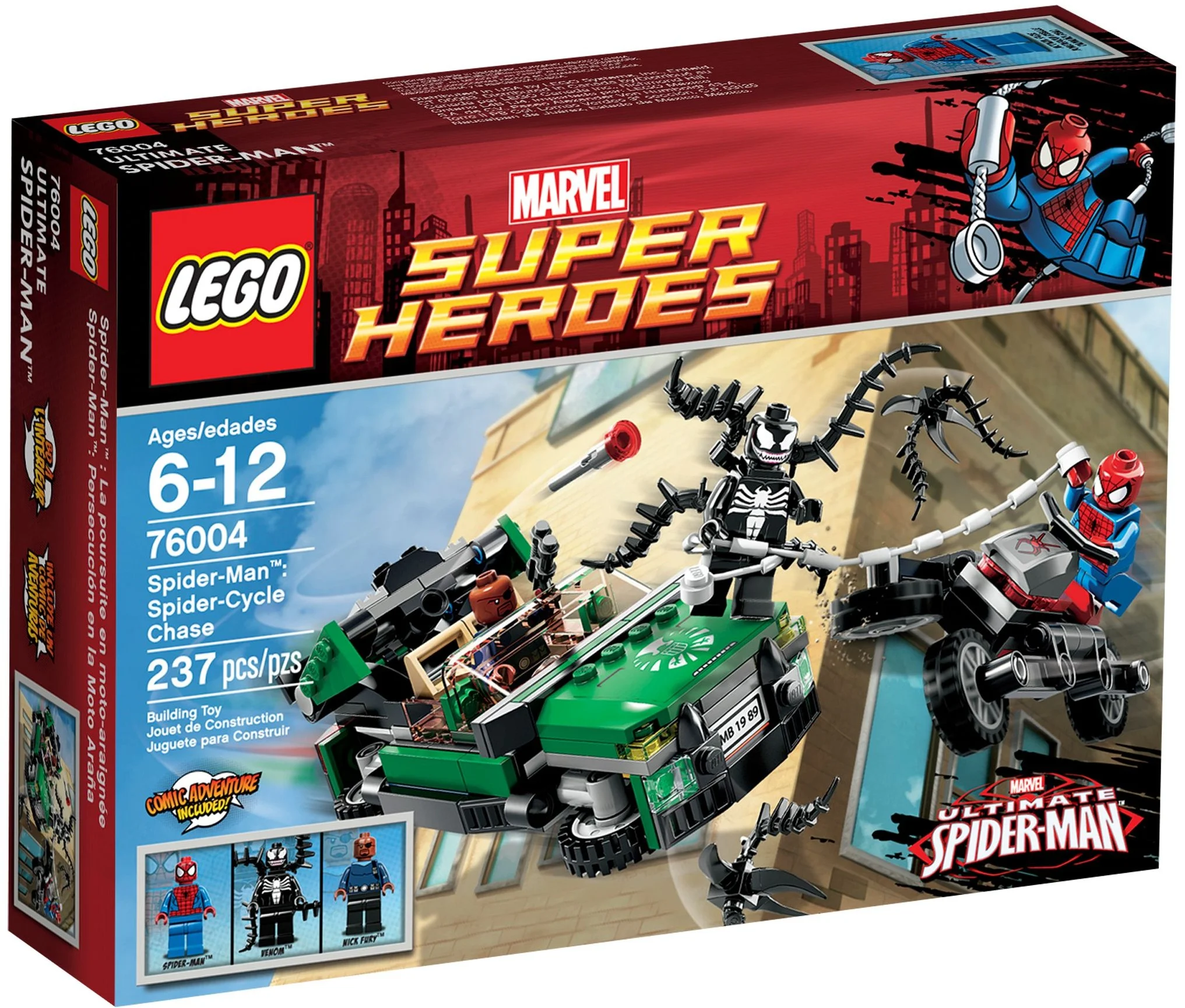LEGO® 76004 Nowy Zestaw Lego Heroes Spider Cycle Chase - zdjęcie 2