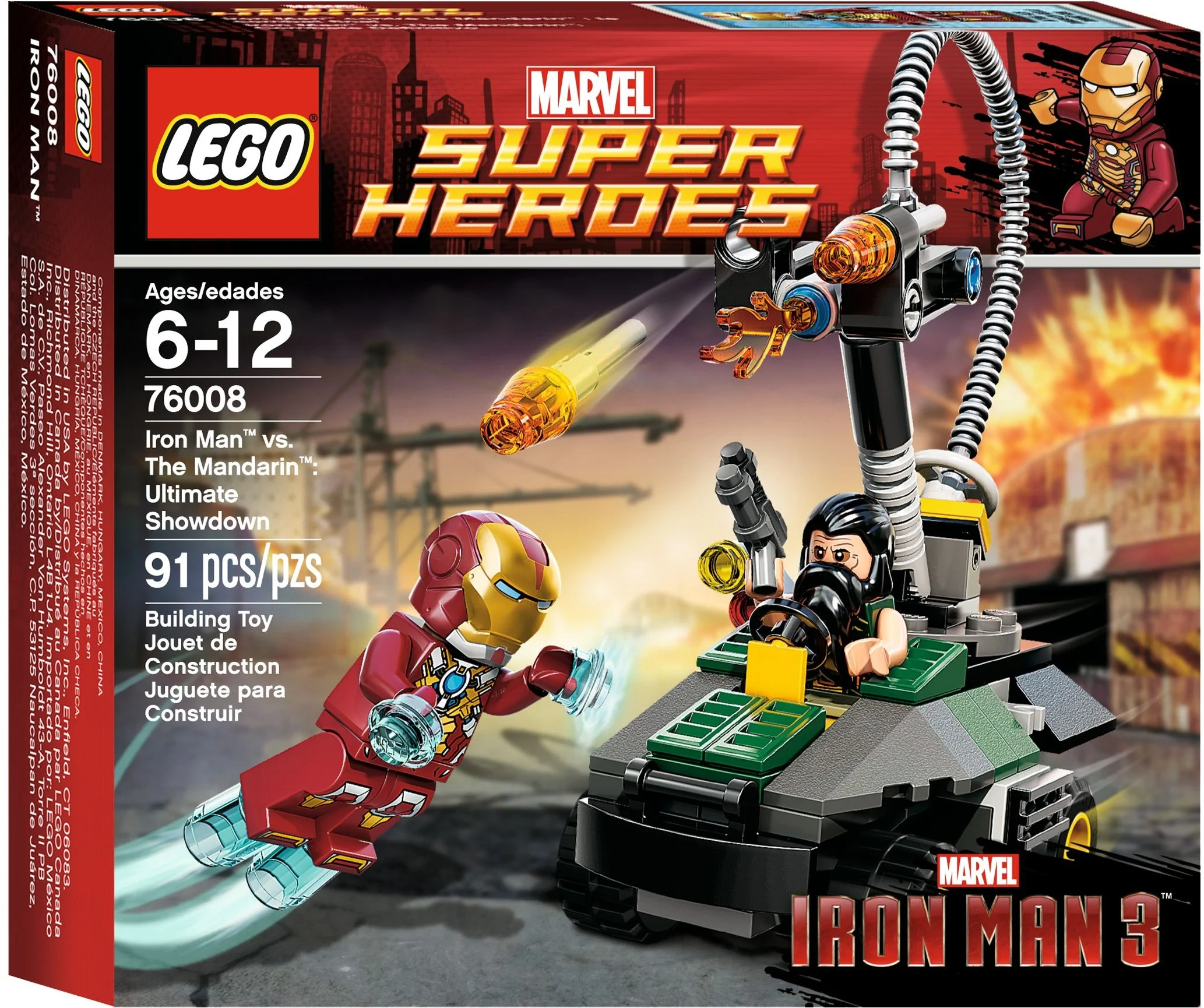 LEGO® 76008 Heroes Iron Man vs Mandarin: Ostatnie starc- Nowe - zdjęcie 3