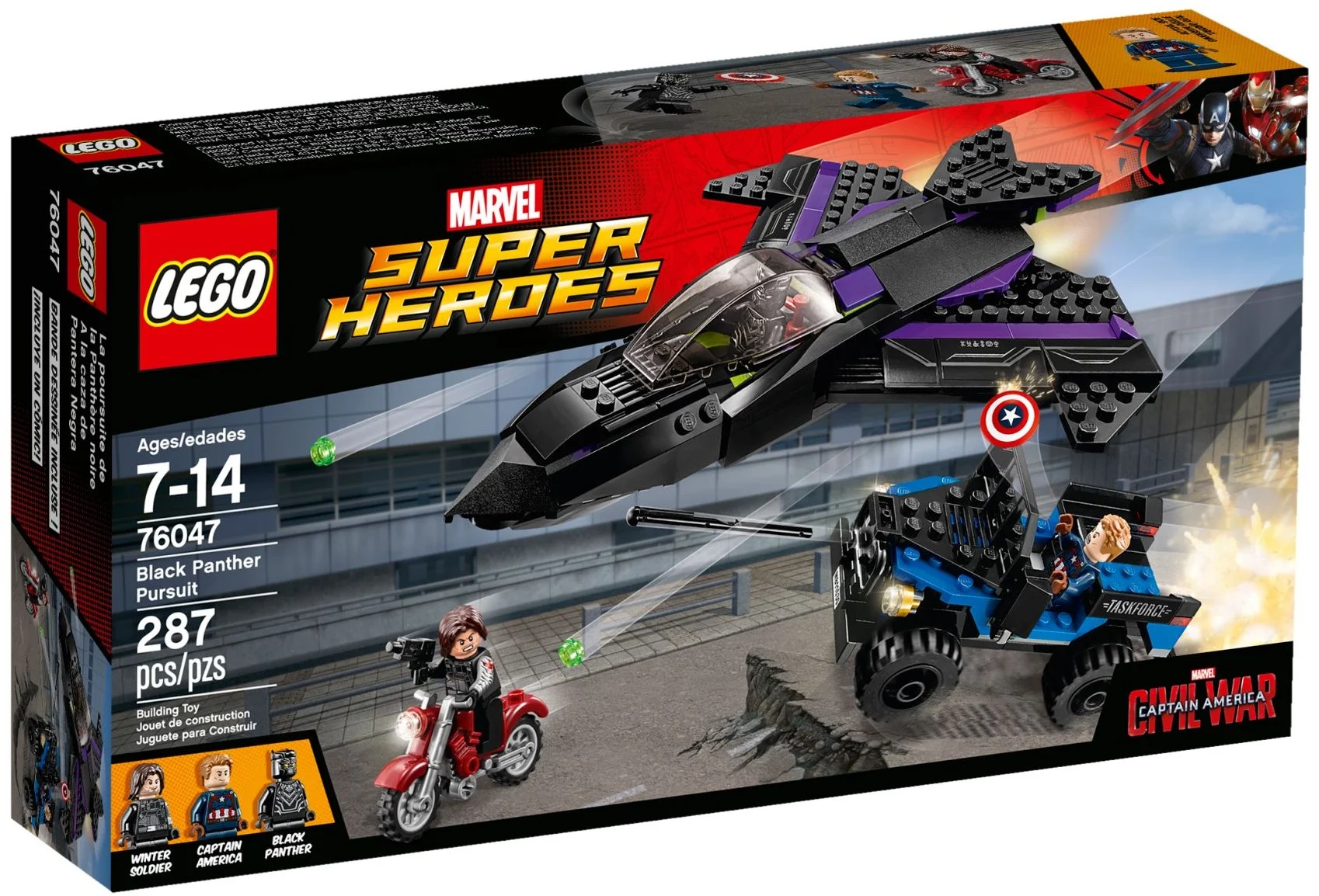 LEGO® 76047 Pościg Czarnej Pantery