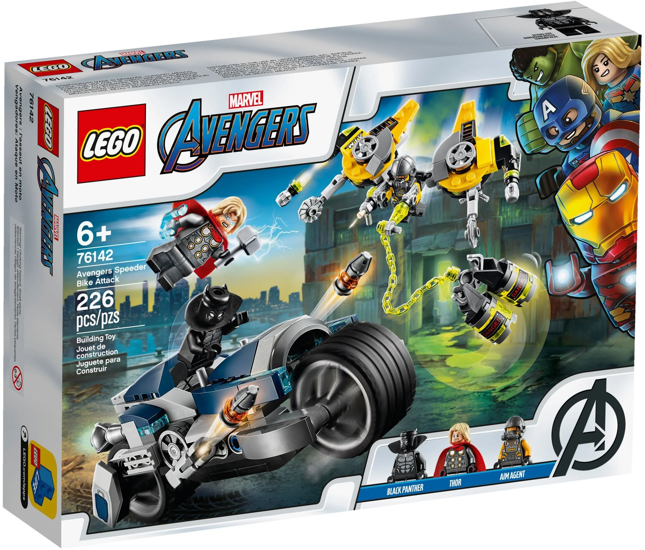 Avengers walka na motocyklu