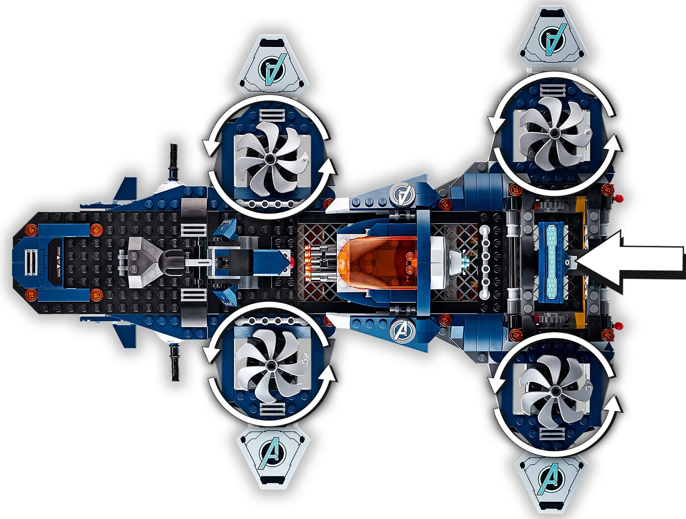 LEGO® 76153 @@@ Lotniskowiec Avengers @@@ Helicarrier - zdjęcie 10