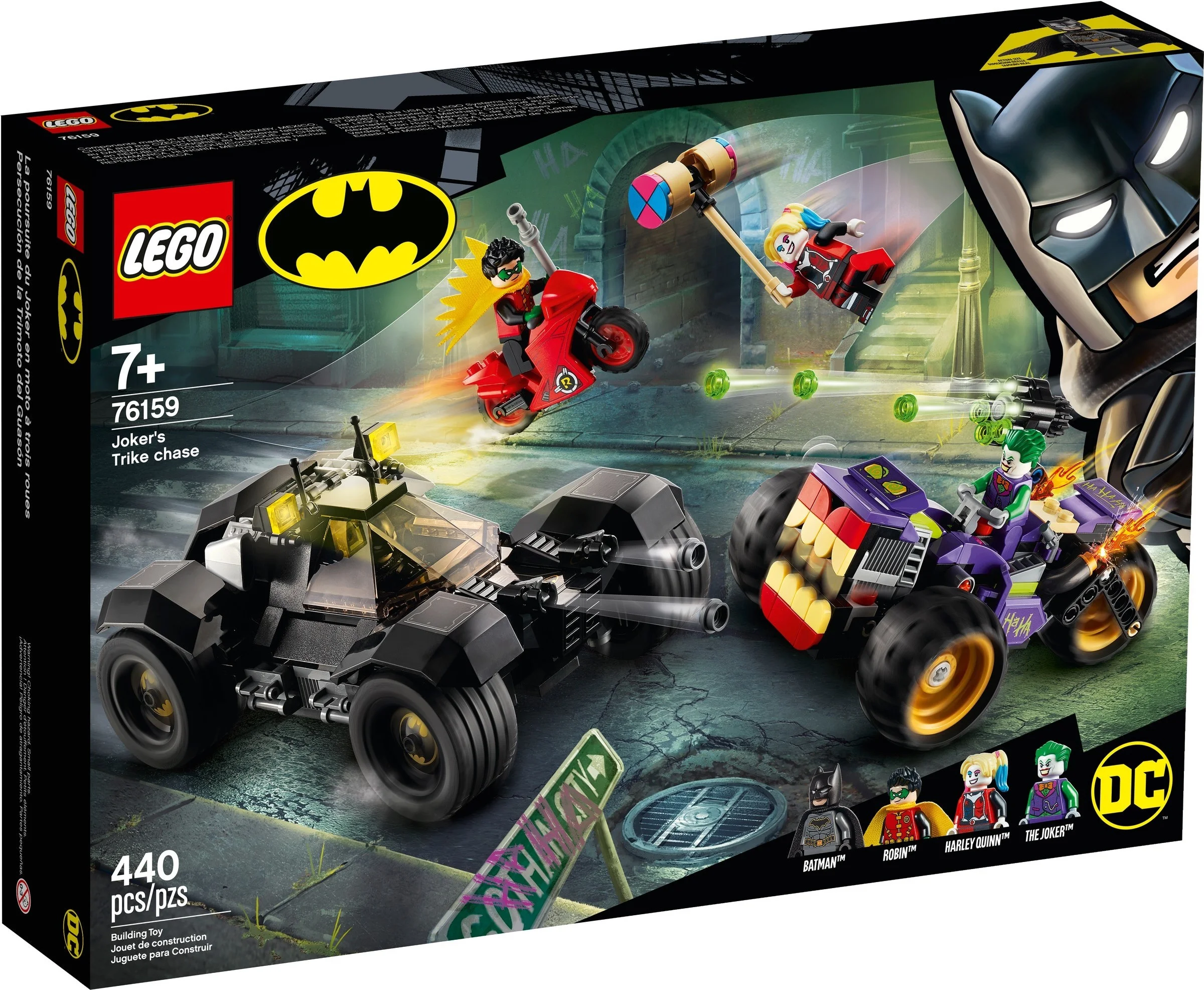 LEGO® 76159 Comics Trójkołowy motocykl Jokera - zdjęcie 2