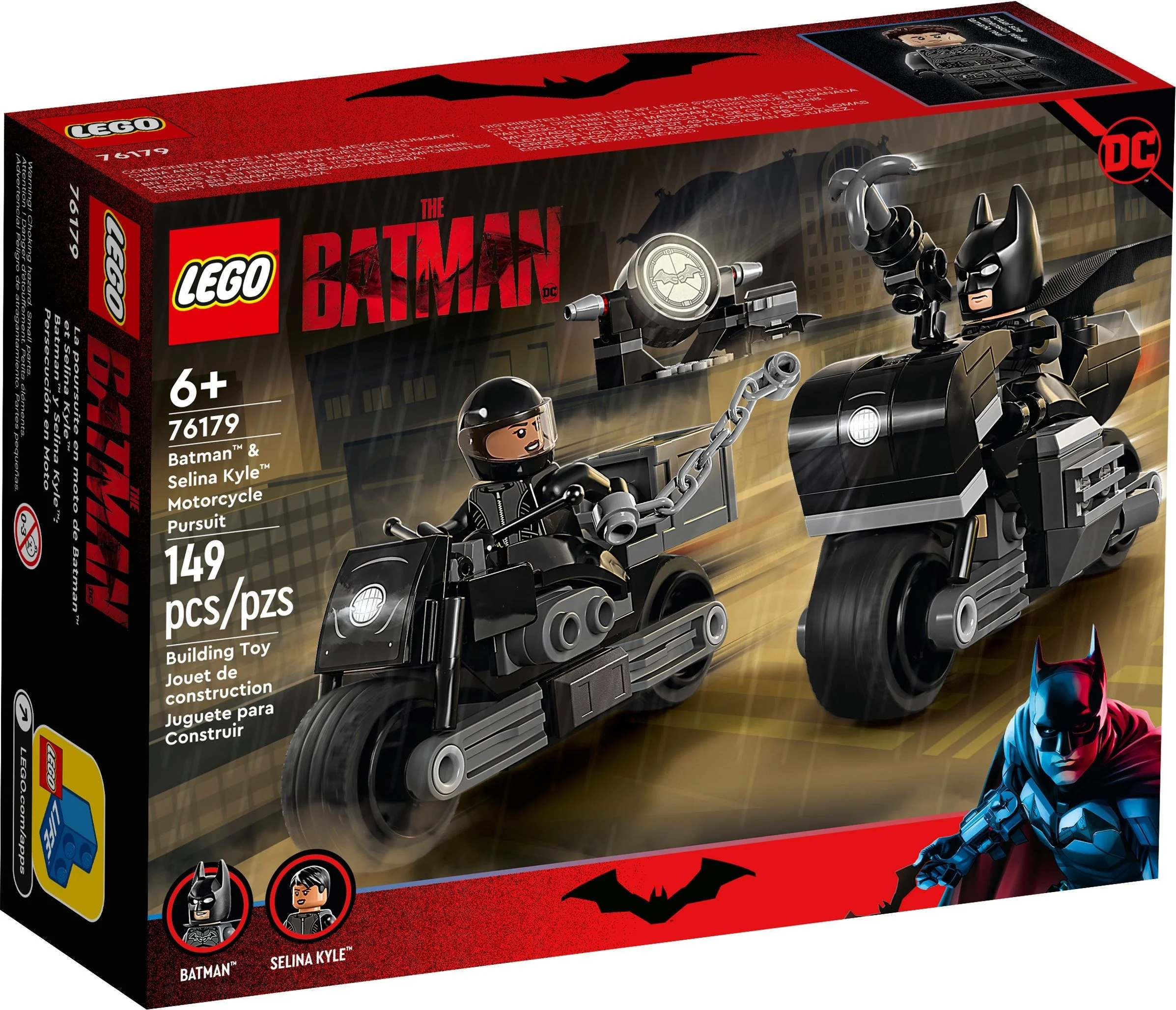 Batman Motocyklowy pościg Batmana i Seliny Kyle