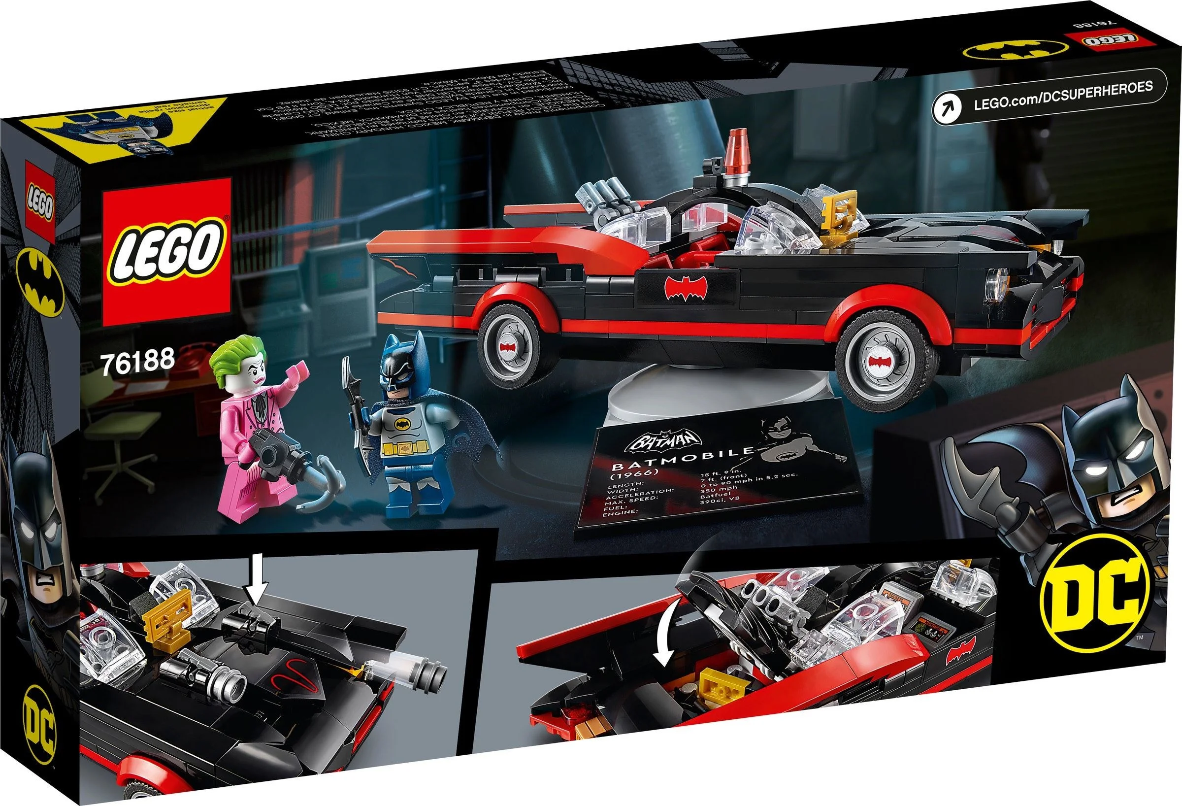 LEGO® 76188 Super Heroes Klasyczny Serial Telewizyjny Batmobil - zdjęcie 10