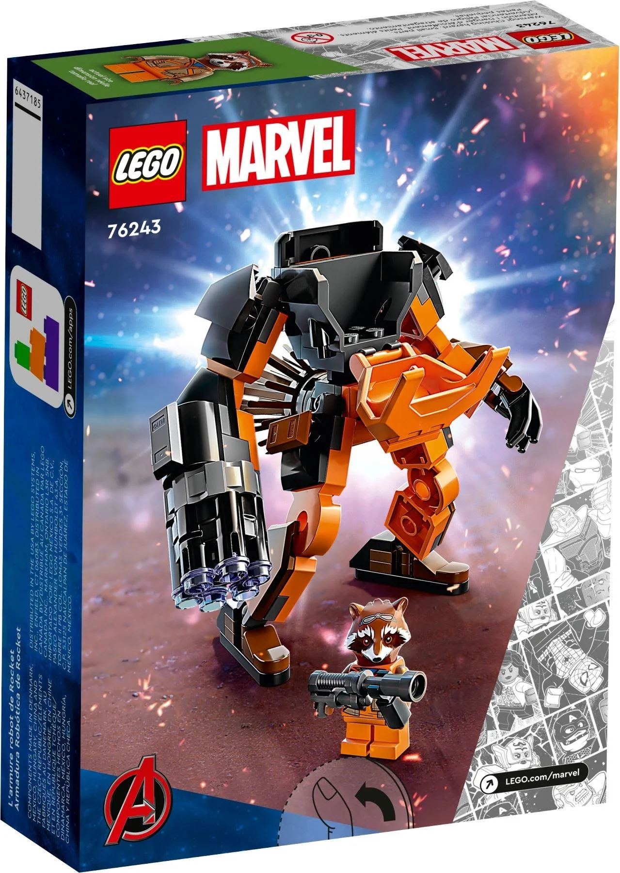 LEGO® 76243 Klocki Lego Mechaniczna zbroja Rocketa 98 el. 6 lat+ - zdjęcie 6