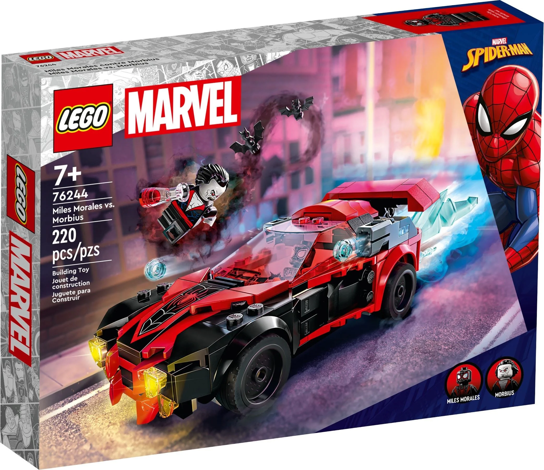 LEGO® 76244 Miles Morales Kontra Morbius Zestaw Klocków - zdjęcie 2