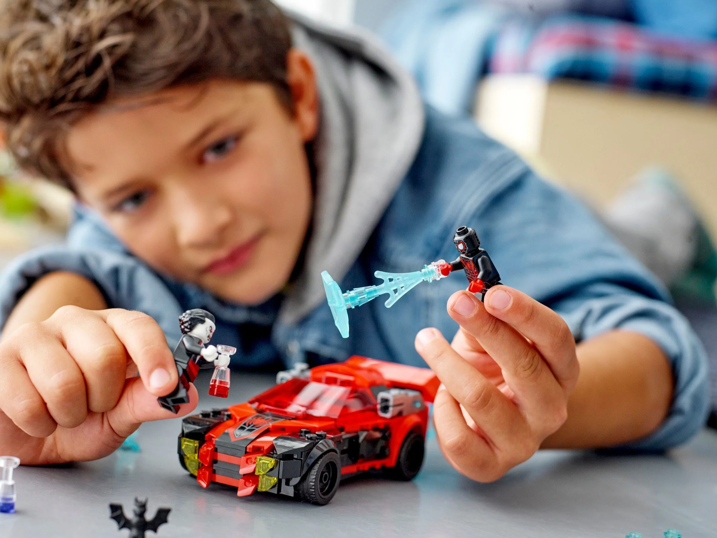 LEGO® 76244 Miles Morales Kontra Morbius Zestaw Klocków - zdjęcie 6