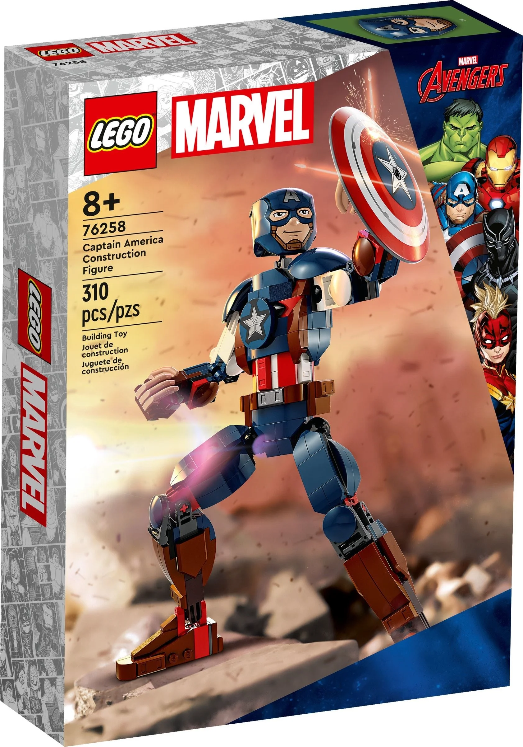 LEGO® 76258 Figurka Kapitana Ameryki do zbudowania - zdjęcie 2