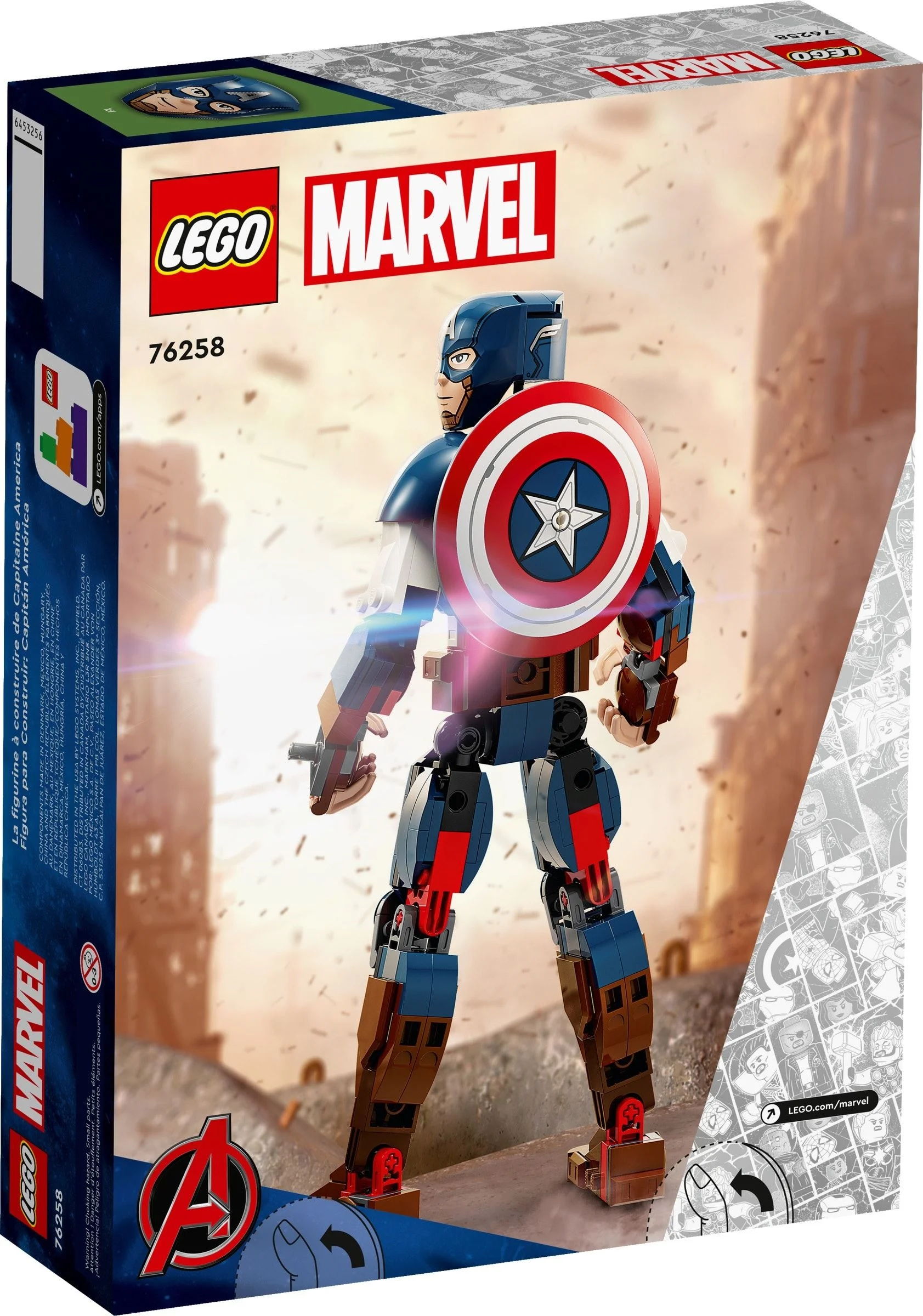 LEGO® 76258 Figurka Kapitana Ameryki do zbudowania - zdjęcie 4
