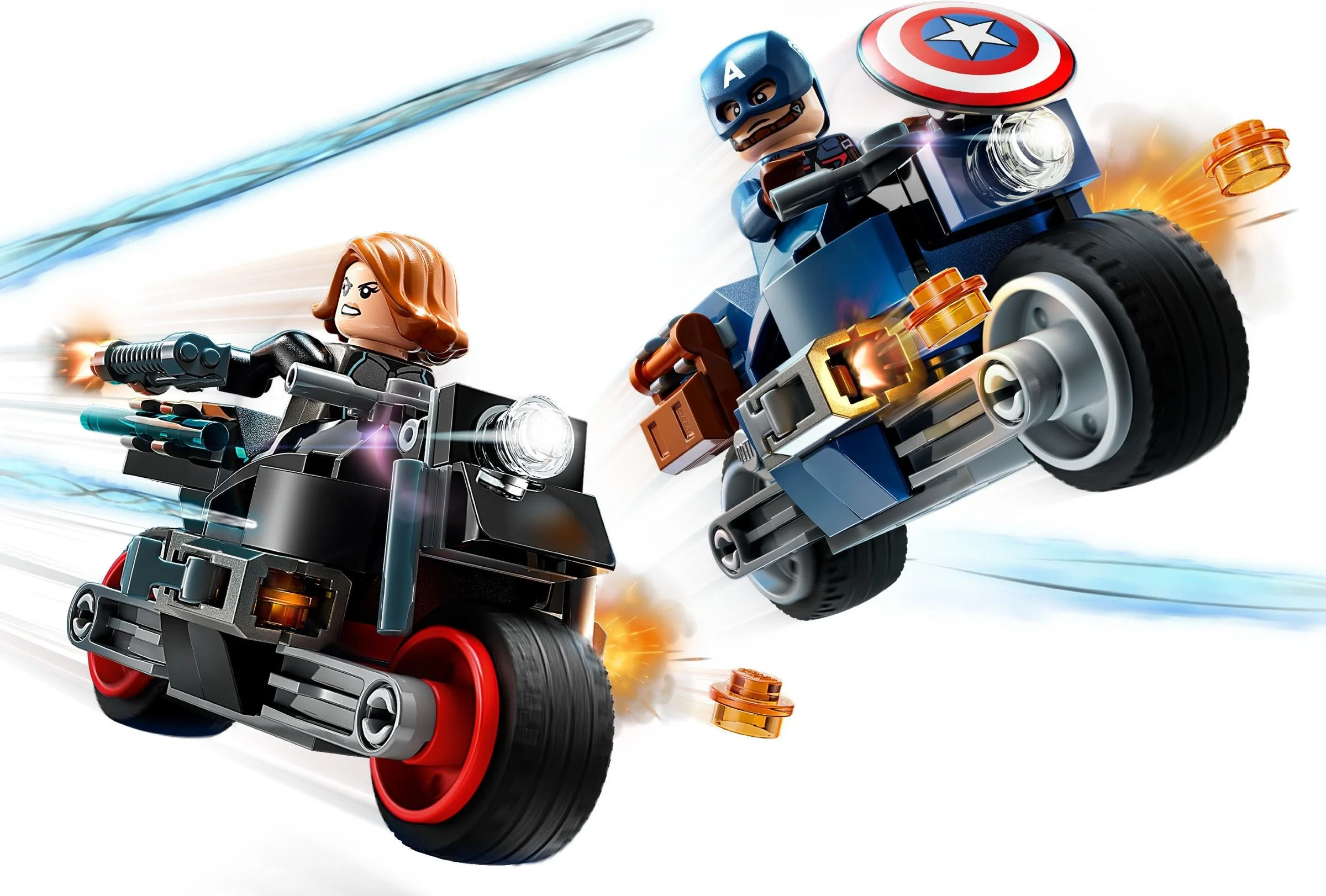 LEGO® 76260 Motocykle Czarnej Wdowy i Kapitana Ameryki - zdjęcie 3
