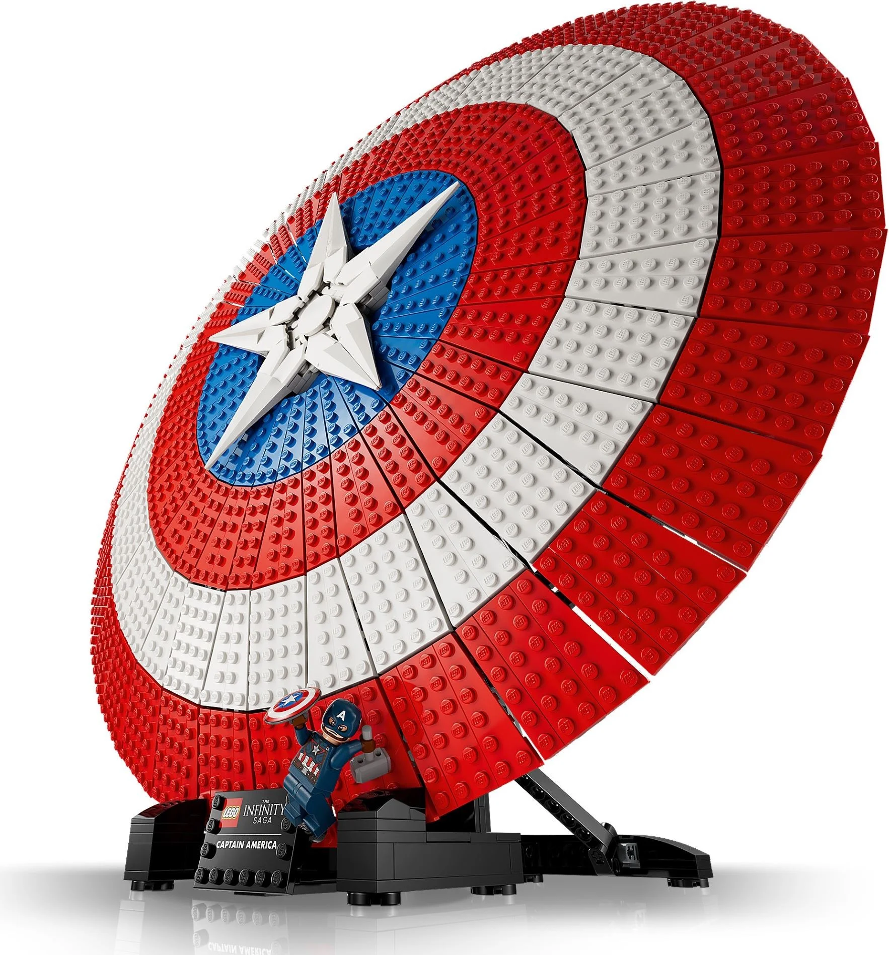 LEGO® 76262 Tarcza Kapitana Ameryki zestaw klocków +18 lat - zdjęcie 3