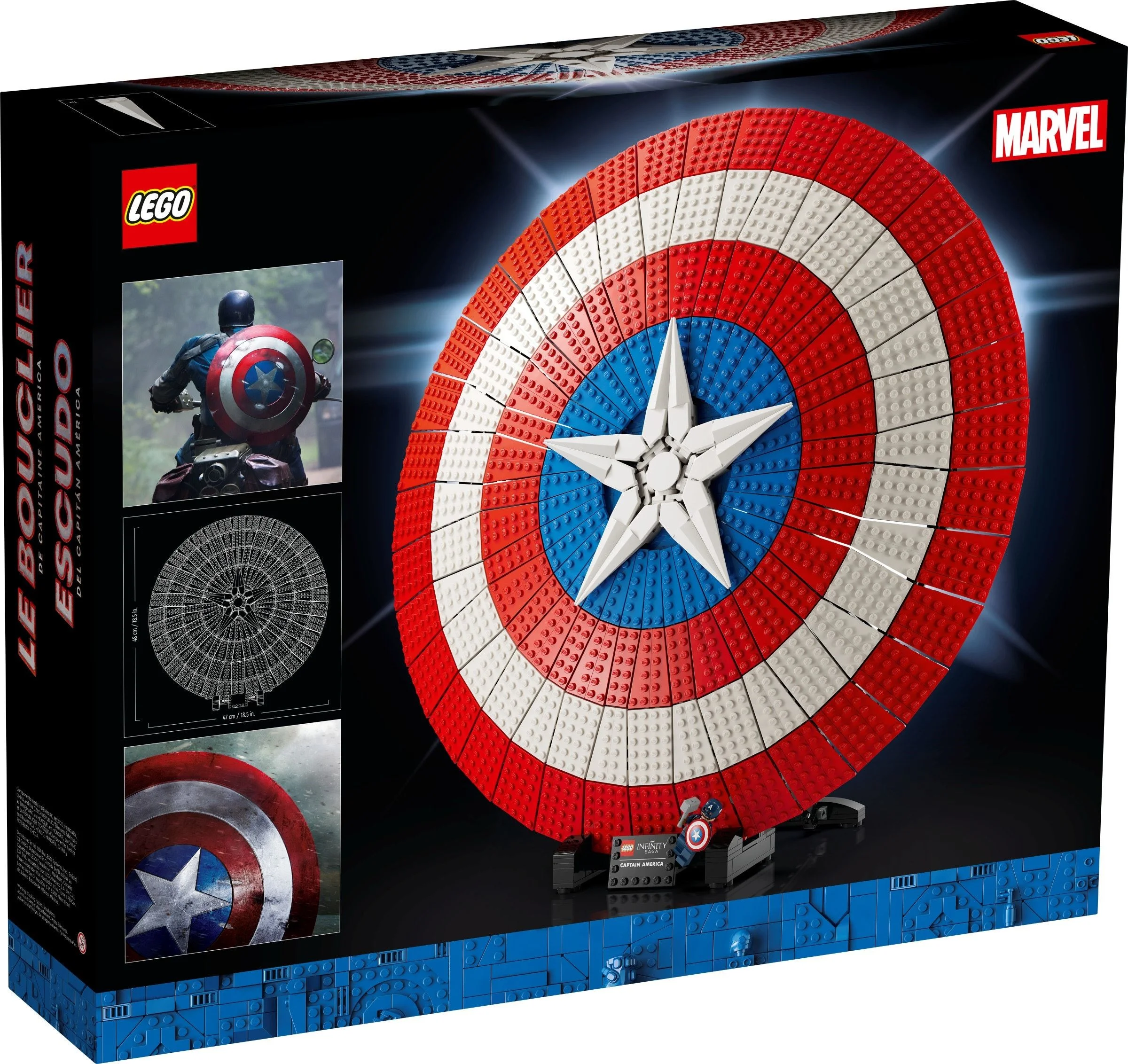 LEGO® 76262 Tarcza Kapitana Ameryki zestaw klocków +18 lat - zdjęcie 7