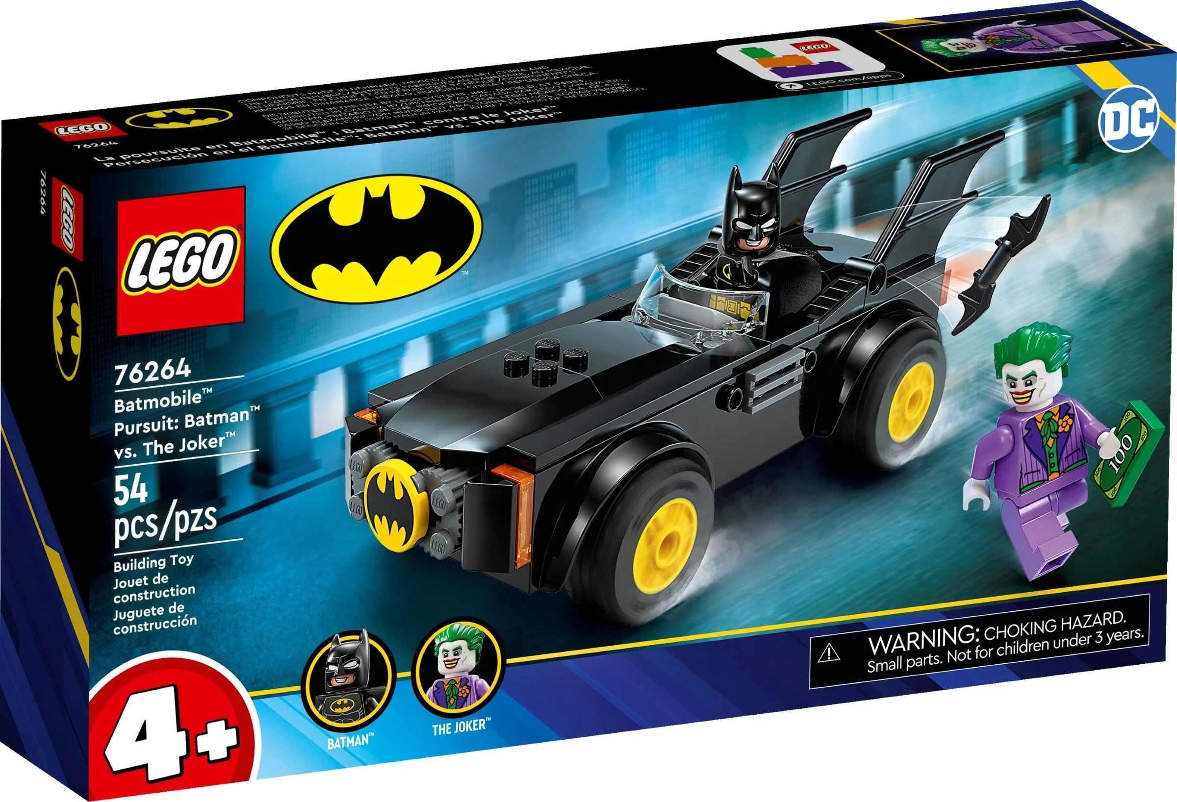 LEGO® 76264 Batman Batmobil Pogoń Batman Vs Joker zestaw klocków +4 lata - zdjęcie 2