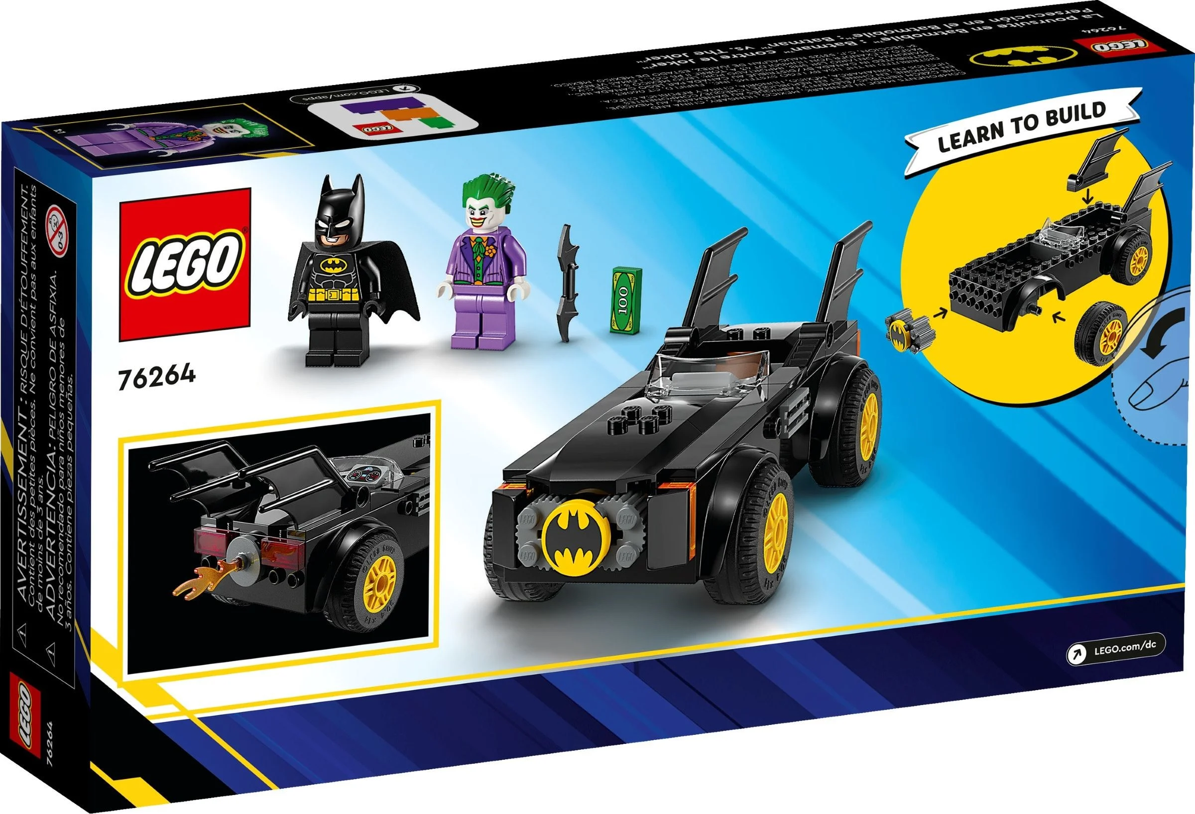 LEGO® 76264 Batman Batmobil Pogoń Batman Vs Joker zestaw klocków +4 lata - zdjęcie 6
