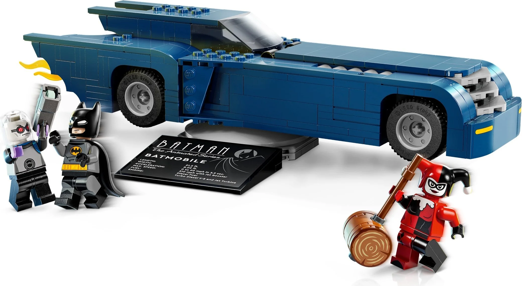 Klocki Lego Batman z batmobilem kontra Harley Quinn i Mr. Freeze