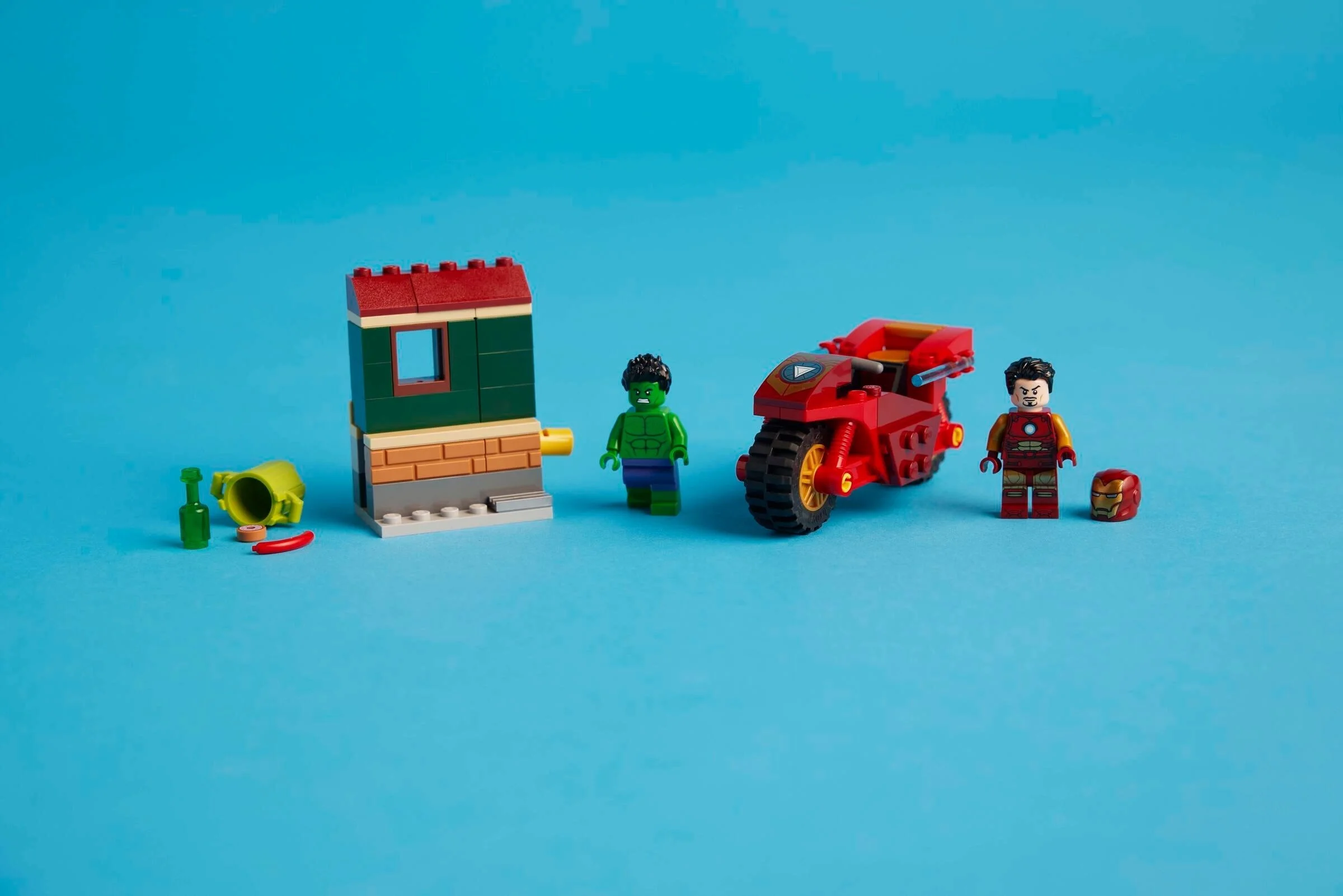 LEGO® 76287 Outlet Lego Marvel Iron Man z motocyklem i Hulk - zdjęcie 7