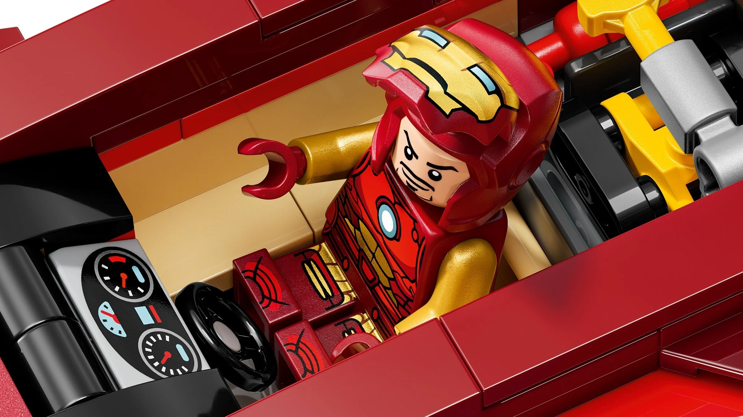 LEGO® 76310 Auto Iron Mana i Czarna Pantera kontra Czerwony Hulk - zdjęcie 10