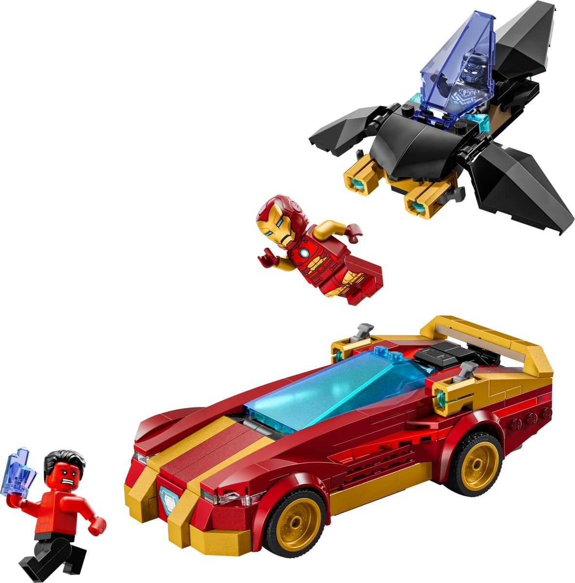 LEGO® 76310 Auto Iron Mana i Czarna Pantera kontra Czerwony Hulk - zdjęcie 14