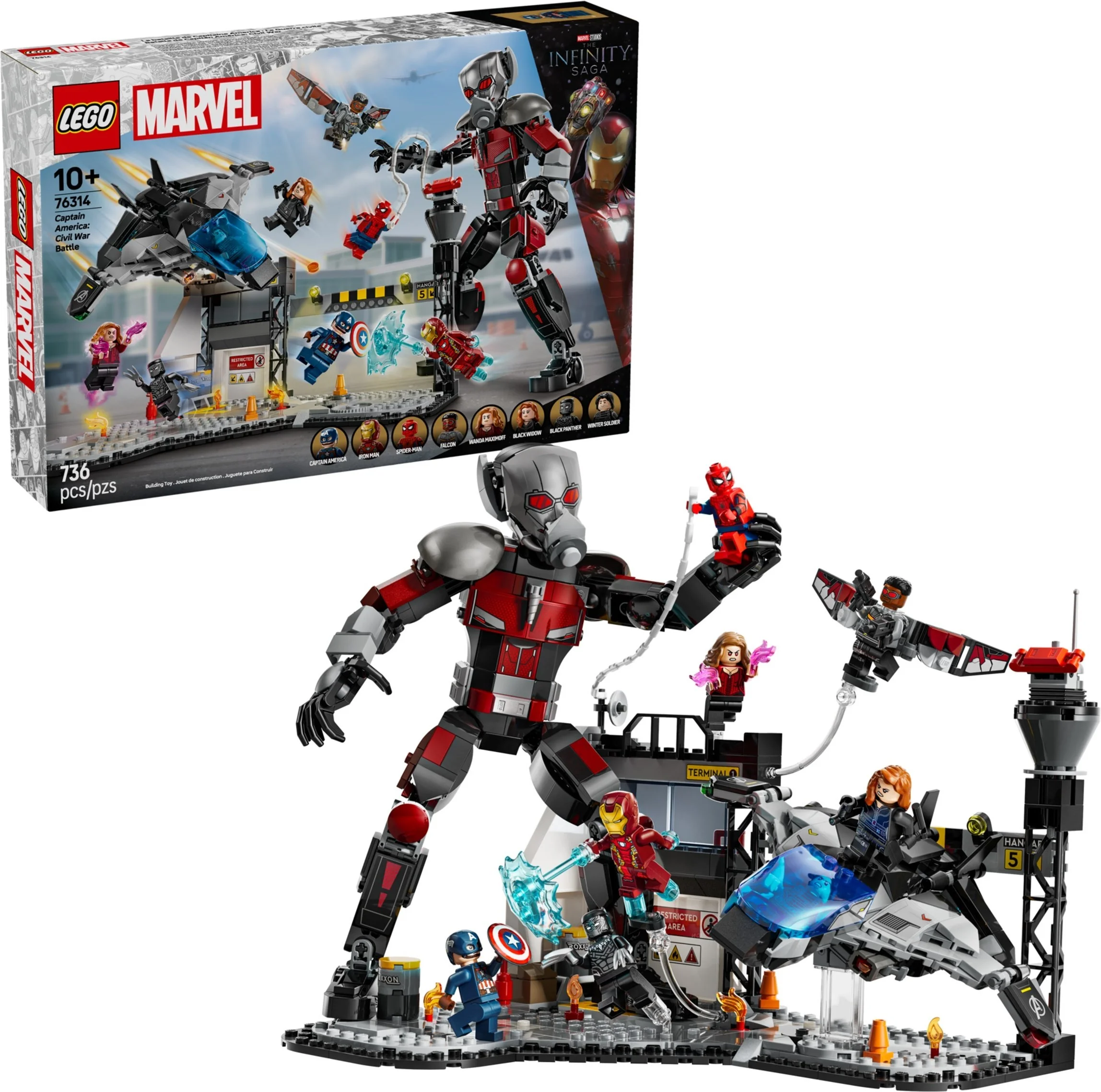 LEGO® 76314 Kapitan Ameryka: Wojna bohaterów - bitwa - zdjęcie 4