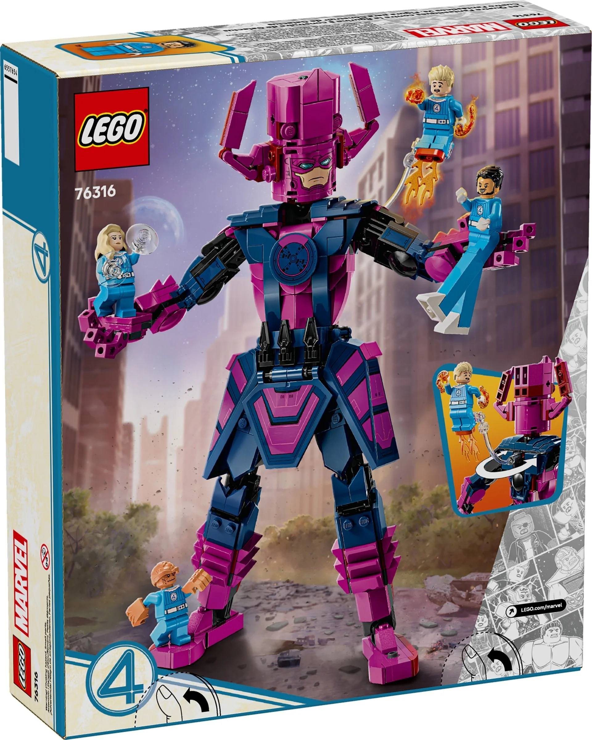 Figurka Fantastycznej Czwórki kontra Galactus