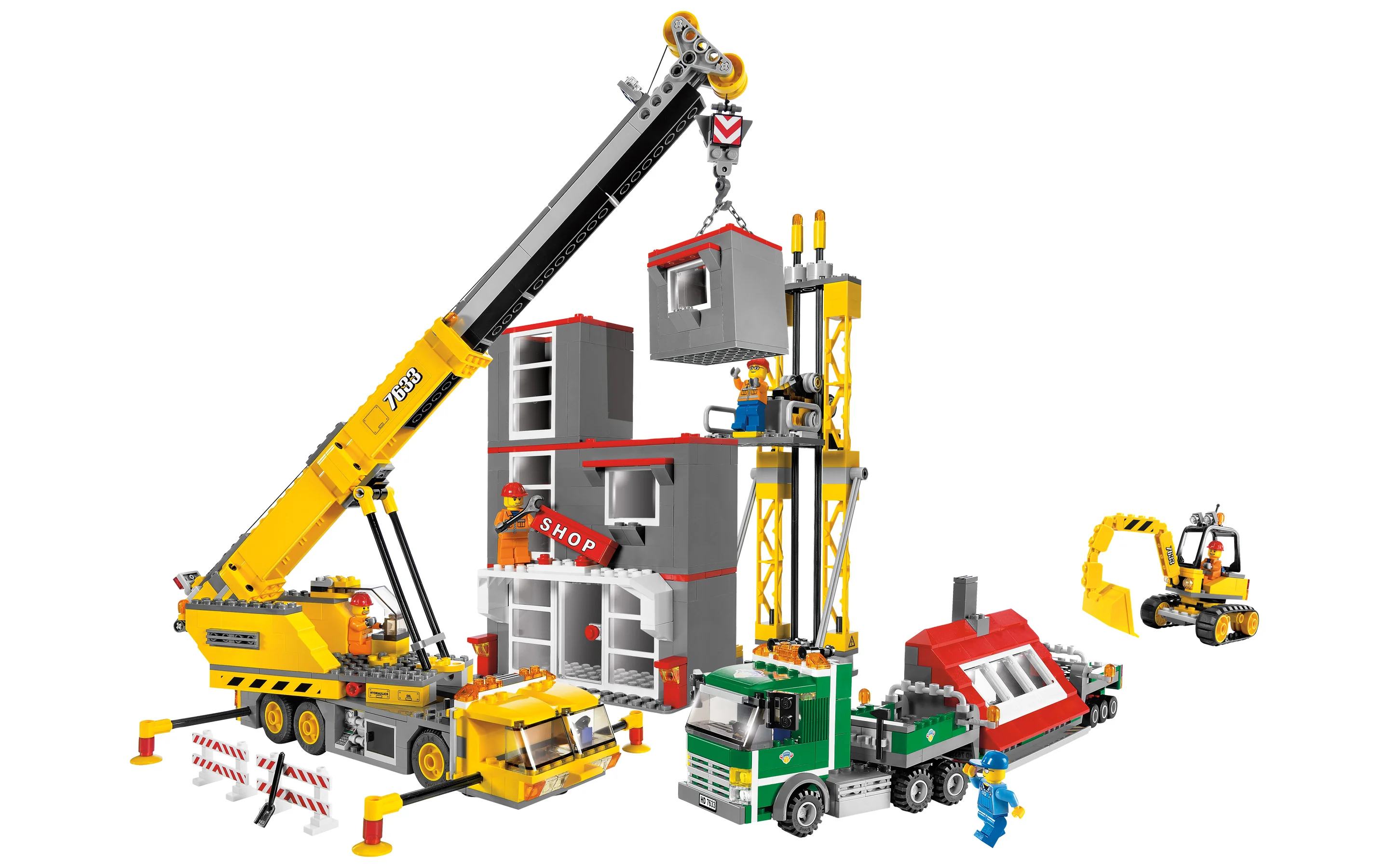 LEGO® 7633 City Plac Budowy Dźwig Koparka - zdjęcie 3