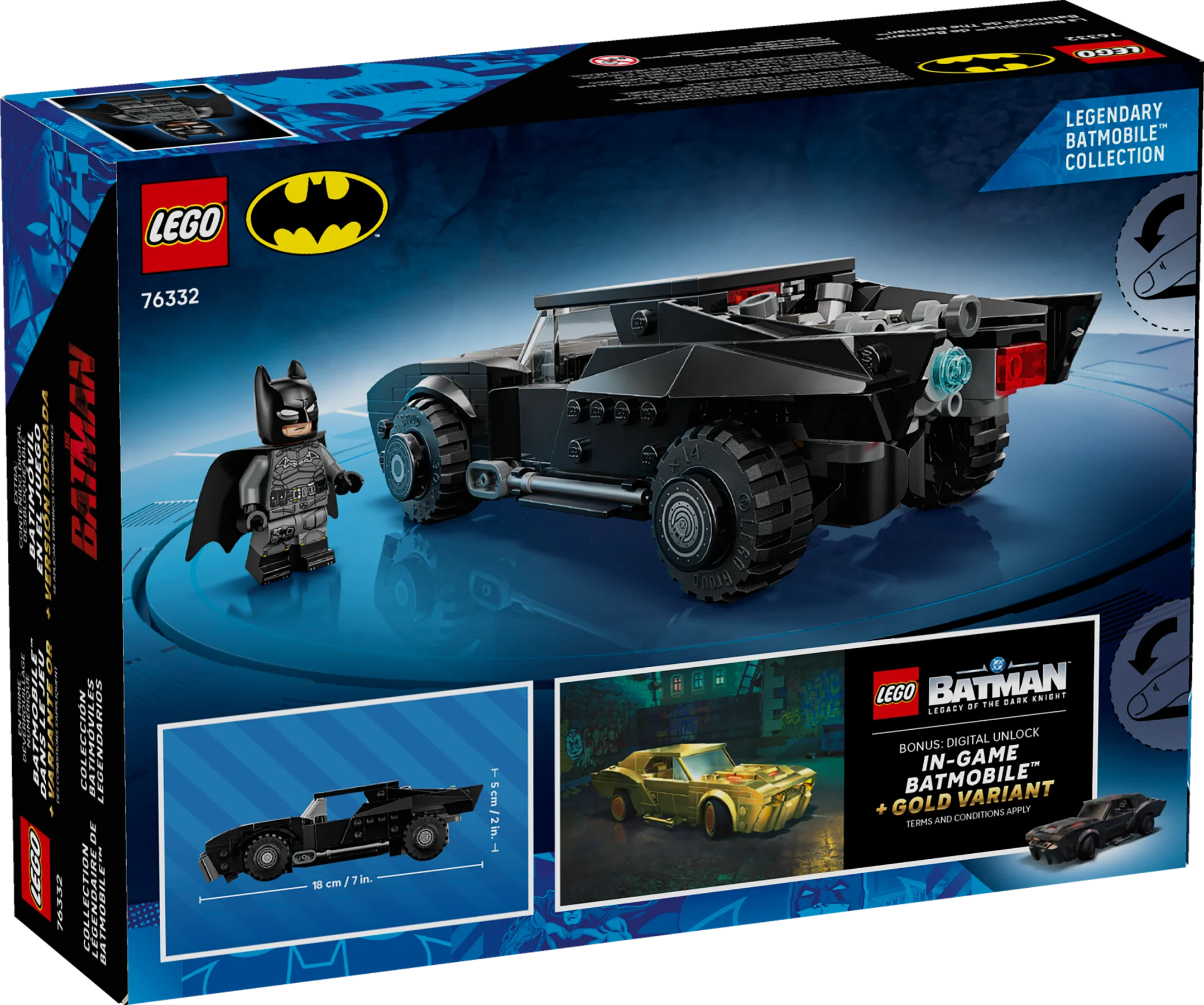LEGO® 76332 Batman Batmobil Z Filmu Batman Auto 330 El - zdjęcie 3