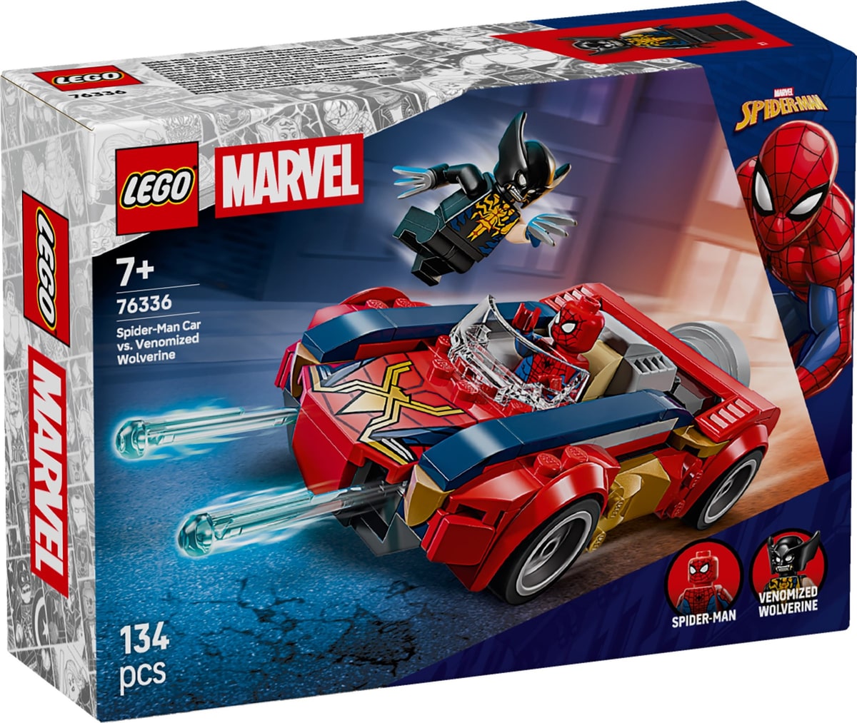 LEGO® 76336 Spider-Man w samochodzie kontra zvenomowany Wolverine - zdjęcie 9