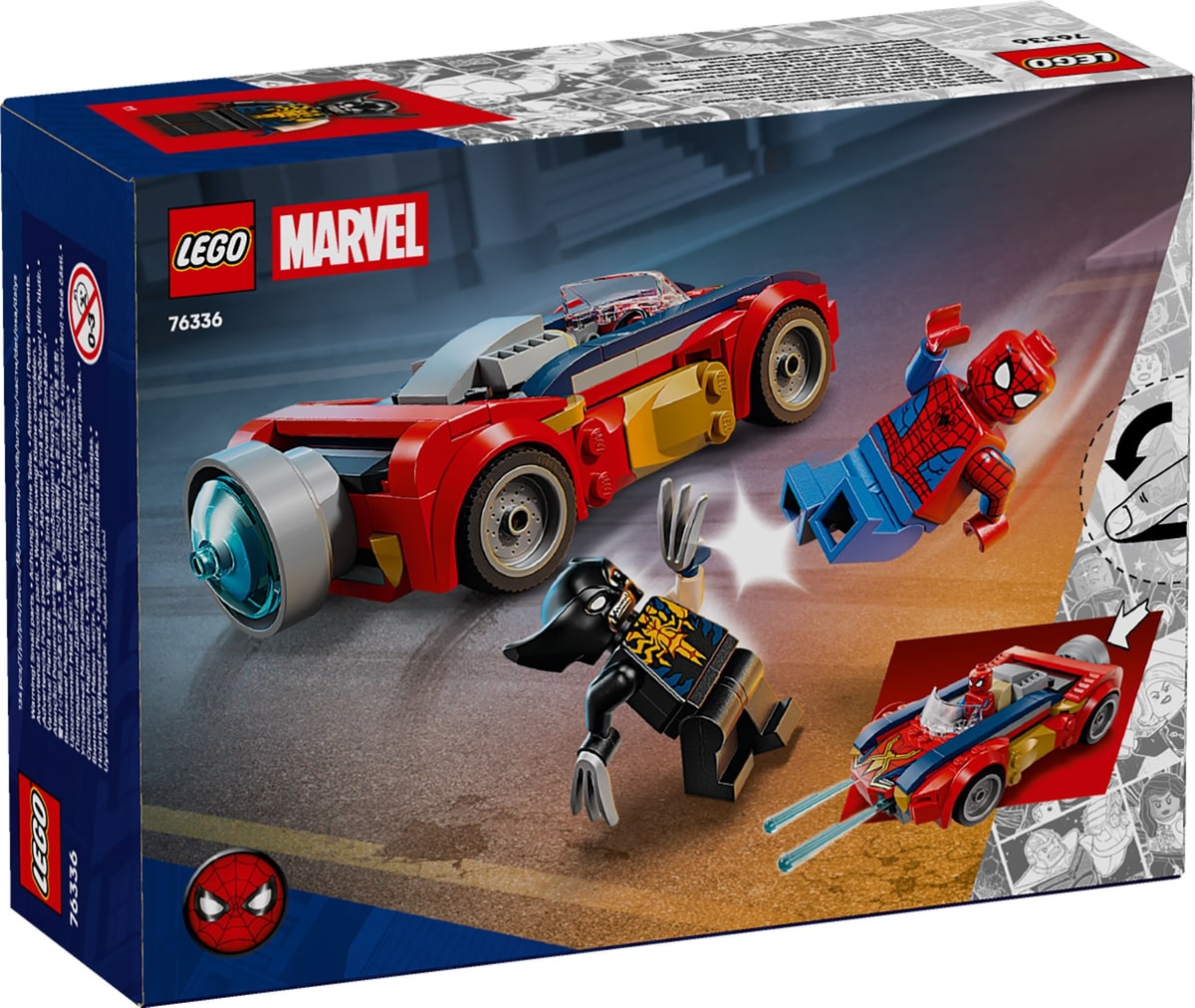 LEGO® 76336 Spider-Man w samochodzie kontra zvenomowany Wolverine - zdjęcie 11