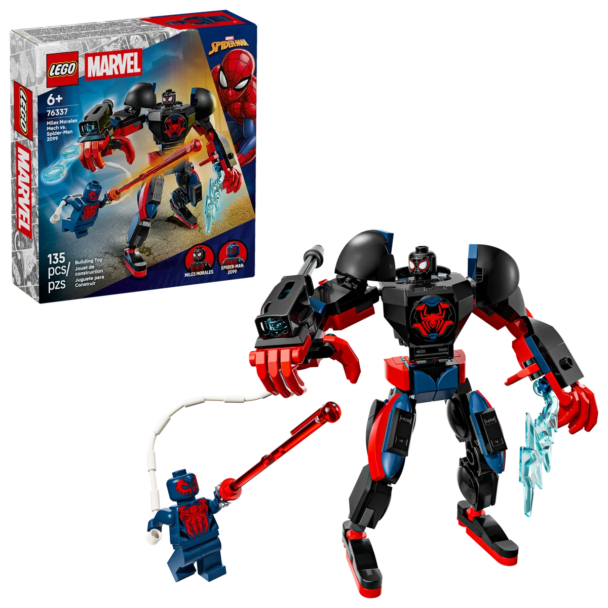 LEGO® 76337 Super Heroes Miles Morales Kontra Spider-man 2099 - zdjęcie 4