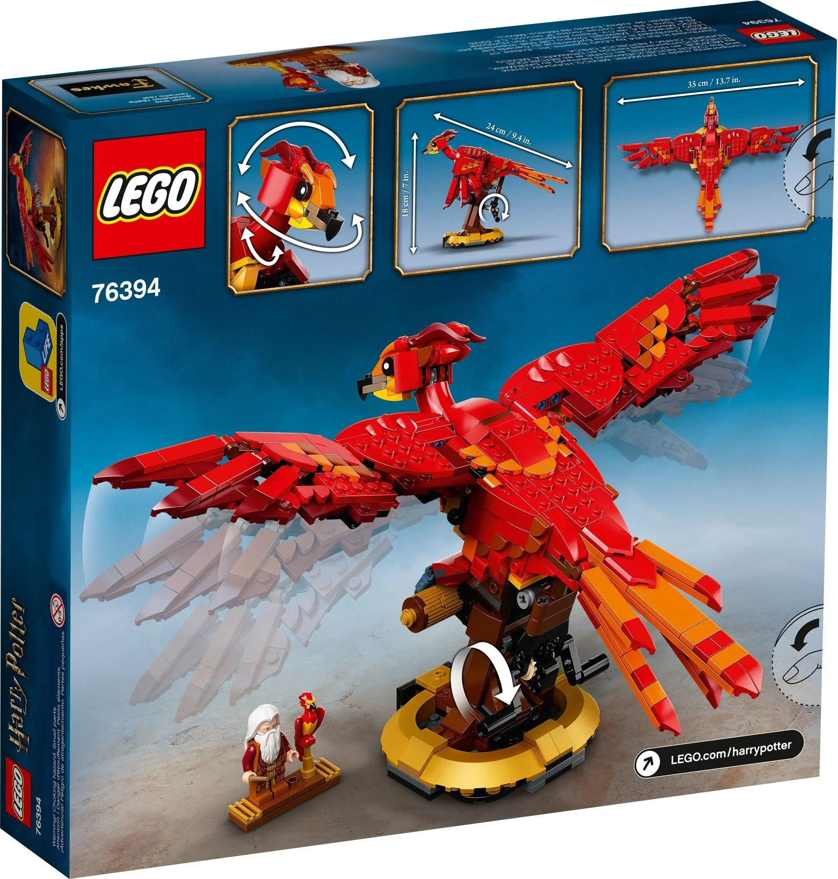 LEGO® 76394 Harry Potter Fawkes, feniks Dumbledore'a - zdjęcie 5