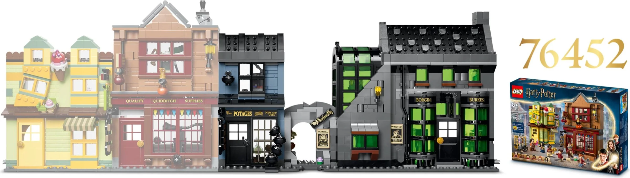 LEGO® 76471 Magiczne sklepy na ulicy Śmiertelnego Nokturnu - zdjęcie 3