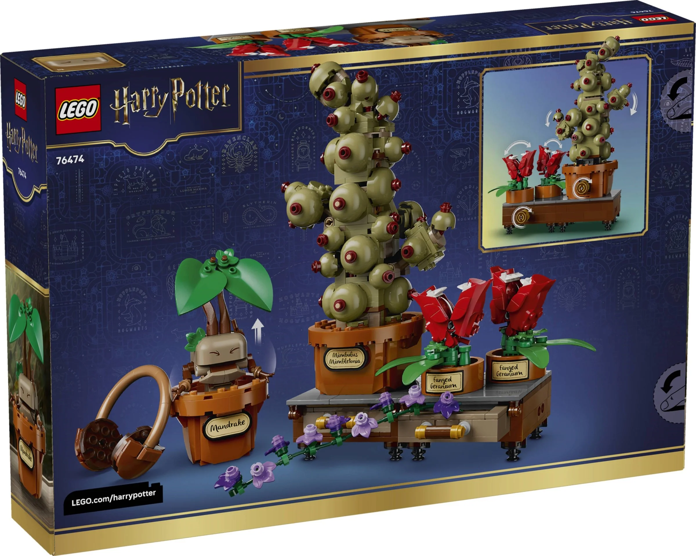 LEGO® 76474 Rośliny z lekcji zielarstwa w Hogwarcie - zdjęcie 3