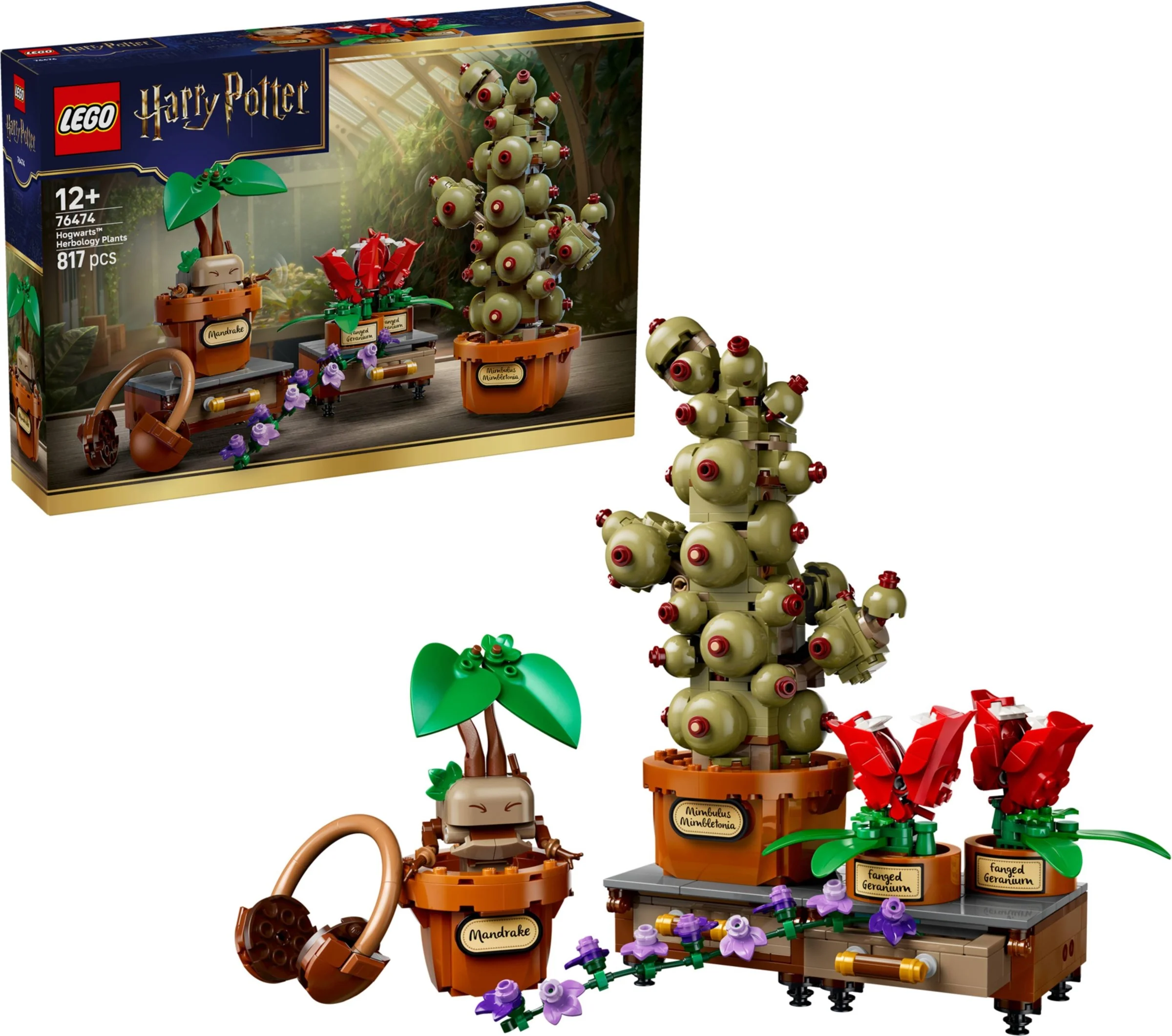 LEGO® 76474 Rośliny z lekcji zielarstwa w Hogwarcie - zdjęcie 5