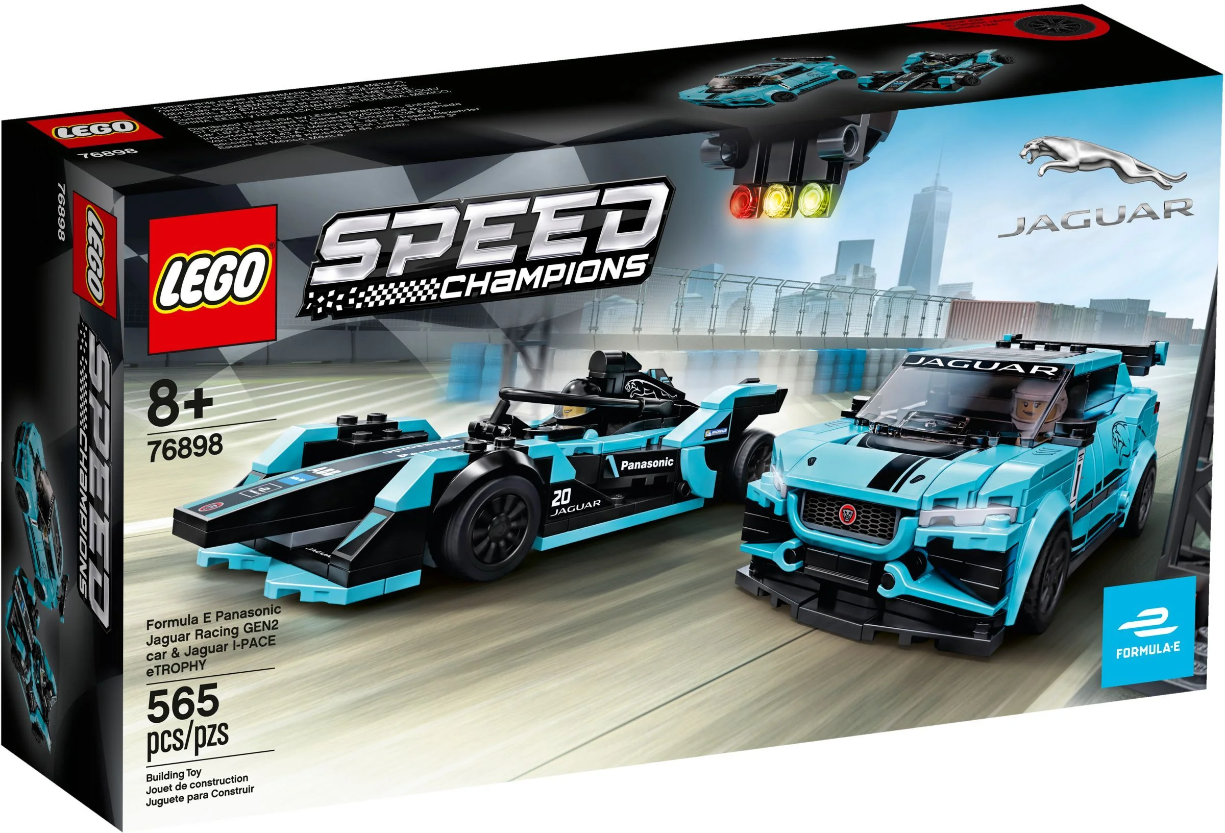 LEGO® 76898 Formula E Panasonic Jaguar Racing GEN2 car i Jaguar I-PACE eTROPHY - zdjęcie 2