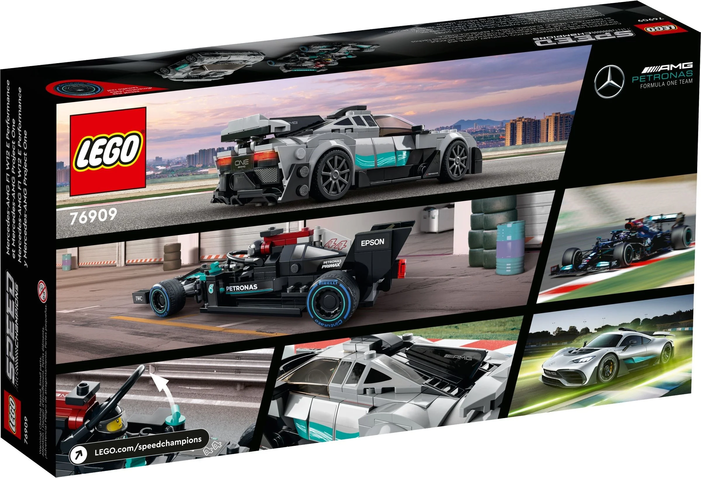 LEGO® 76909 Speed Champions Mercedes-AMG F1 W12 E Performance i Mercedes-AMG ONE - zdjęcie 9