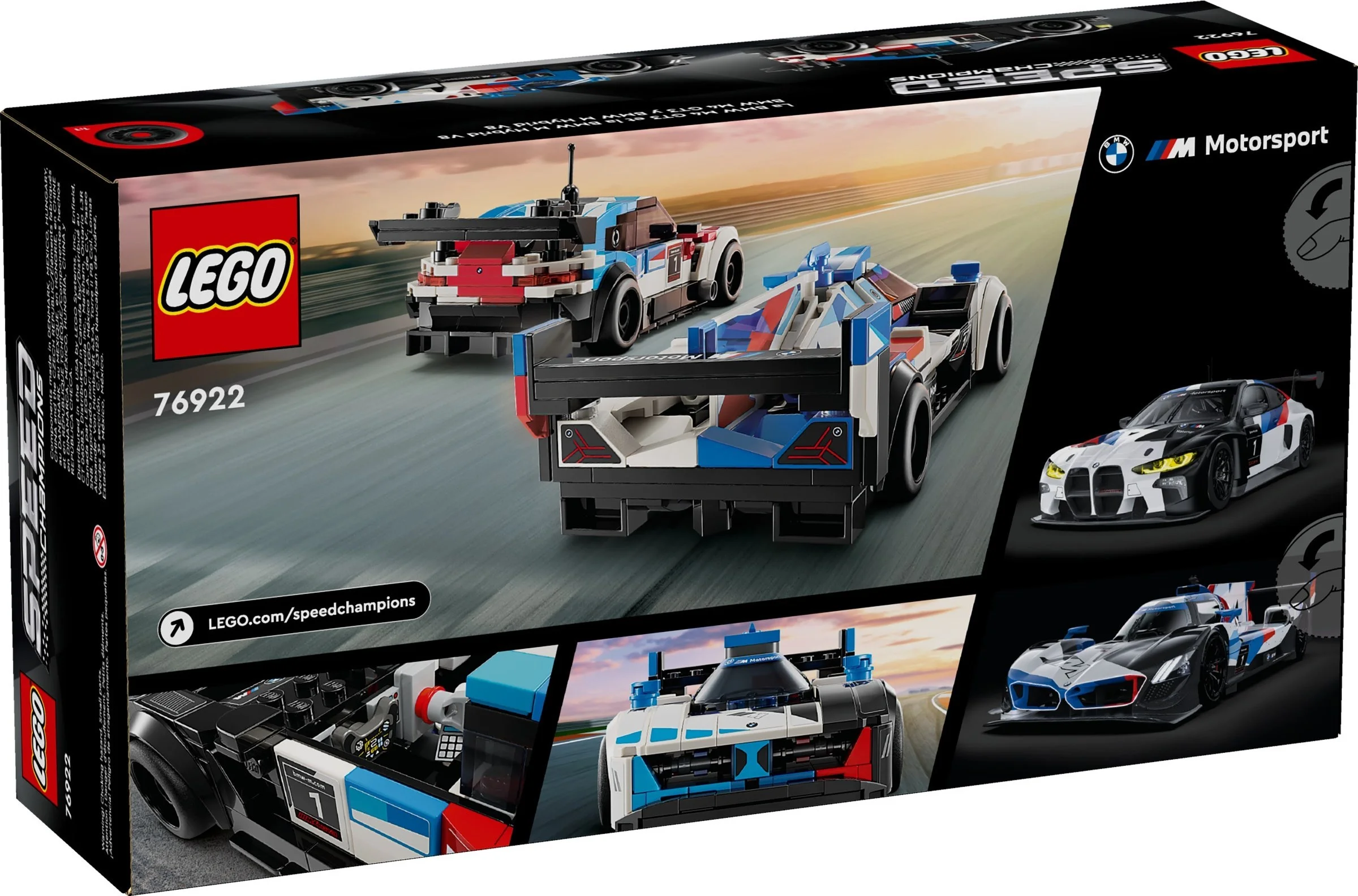 LEGO® 76922 Samochody wyścigowe BMW M4 GT3 & BMW M Hybrid V8 - zdjęcie 3