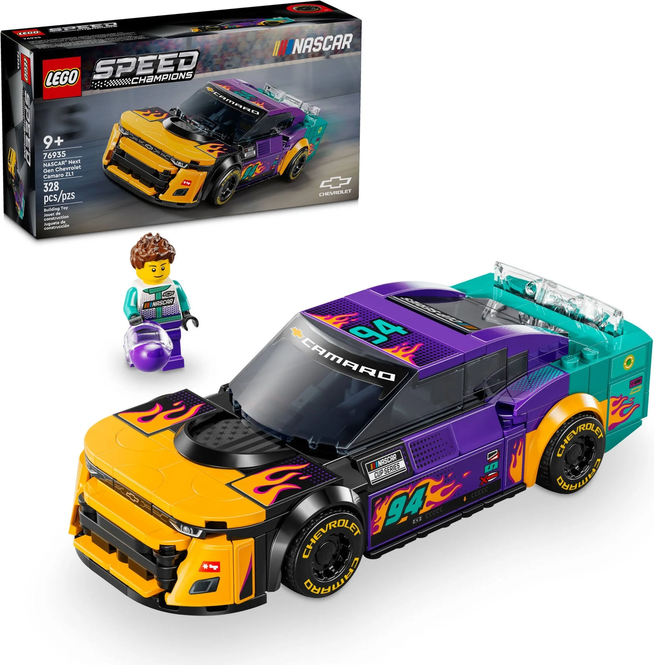 LEGO® 76935 Klocki Lego Speed Champions Nascar Chevrolet Camaro ZL1 328 elementów - zdjęcie 3