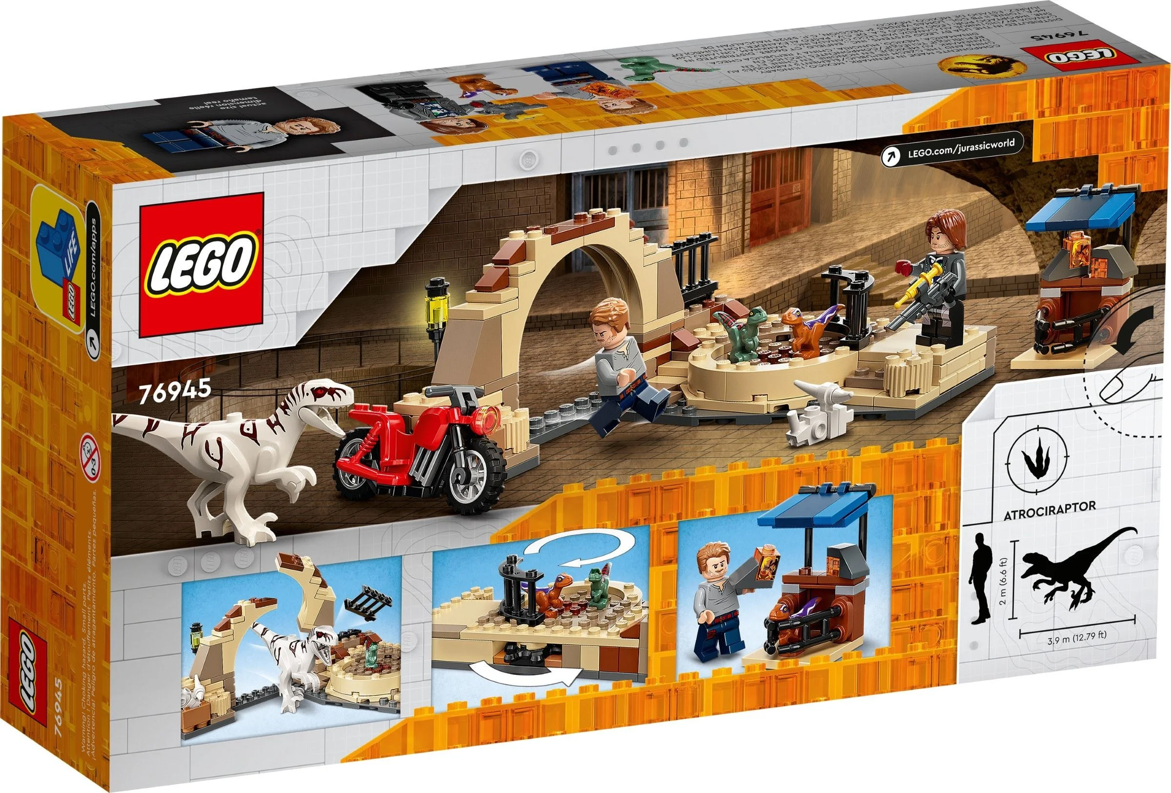 LEGO® 76945 Atrociraptor: pościg na motocyklu - zdjęcie 7